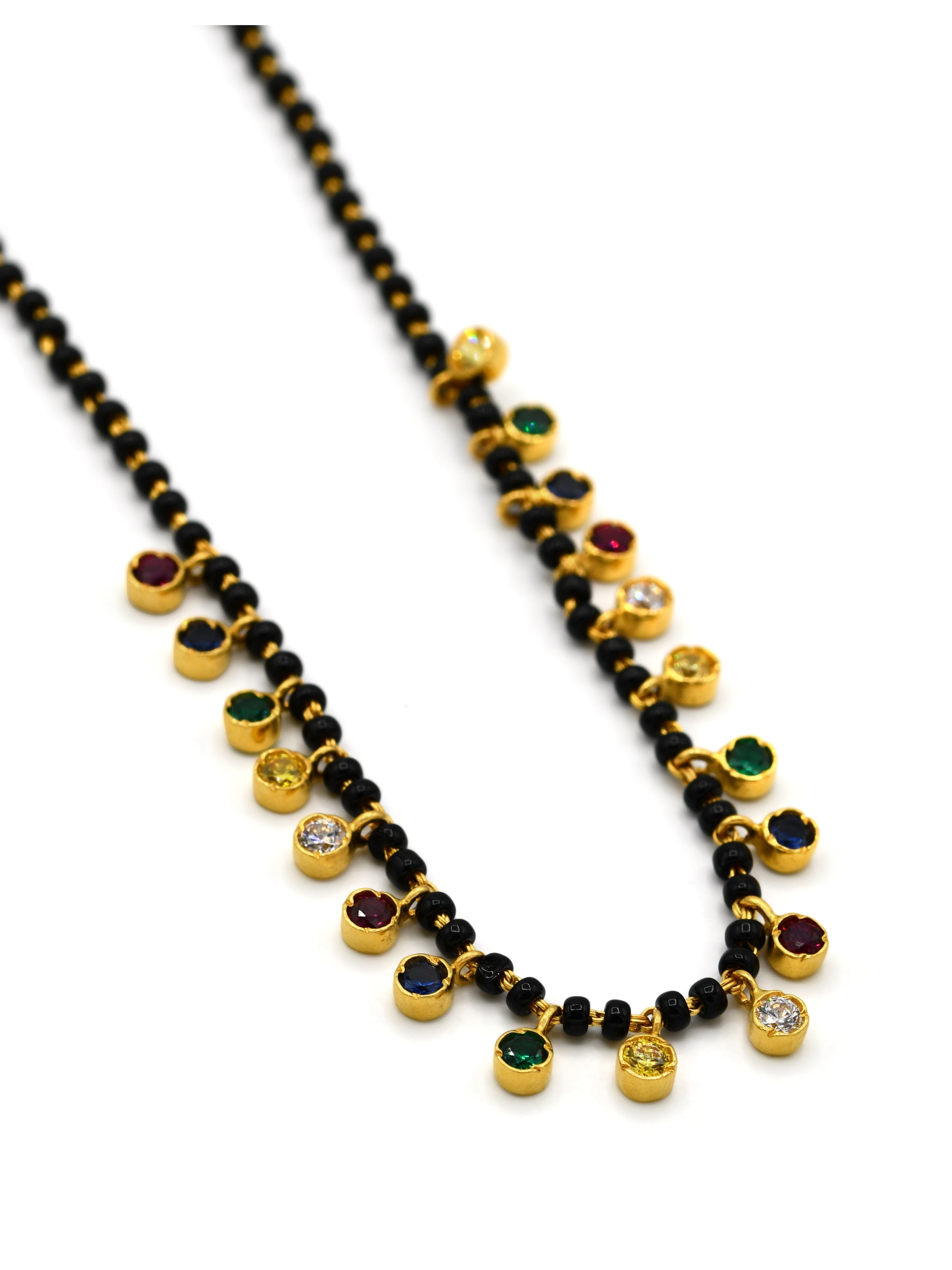 22ct Gold Multi CZ Mangal Sutra - Roop Darshan