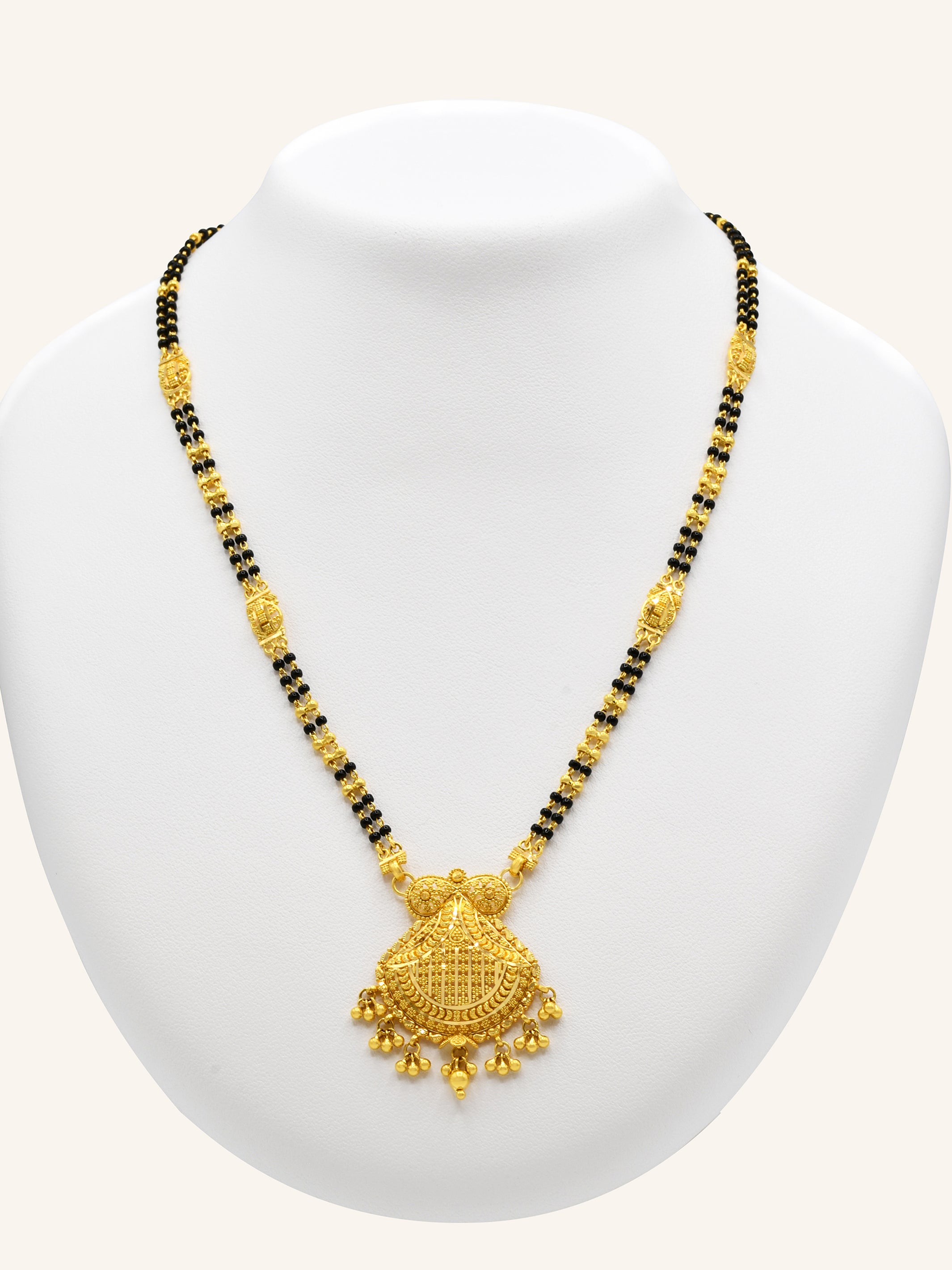 22ct Gold Two Row Mangal Sutra - Roop Darshan