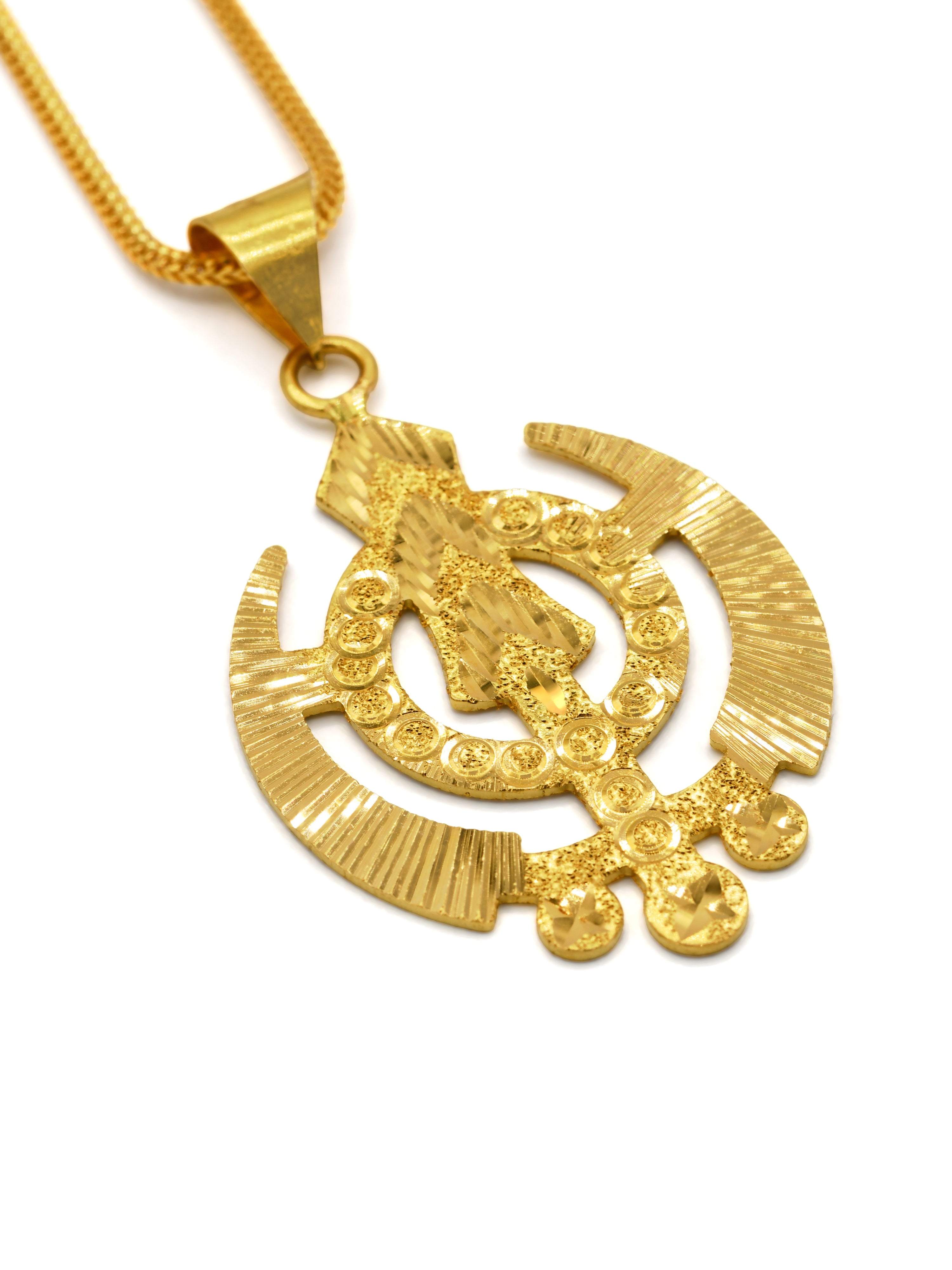 22ct Gold Khanda Pendant - Roop Darshan