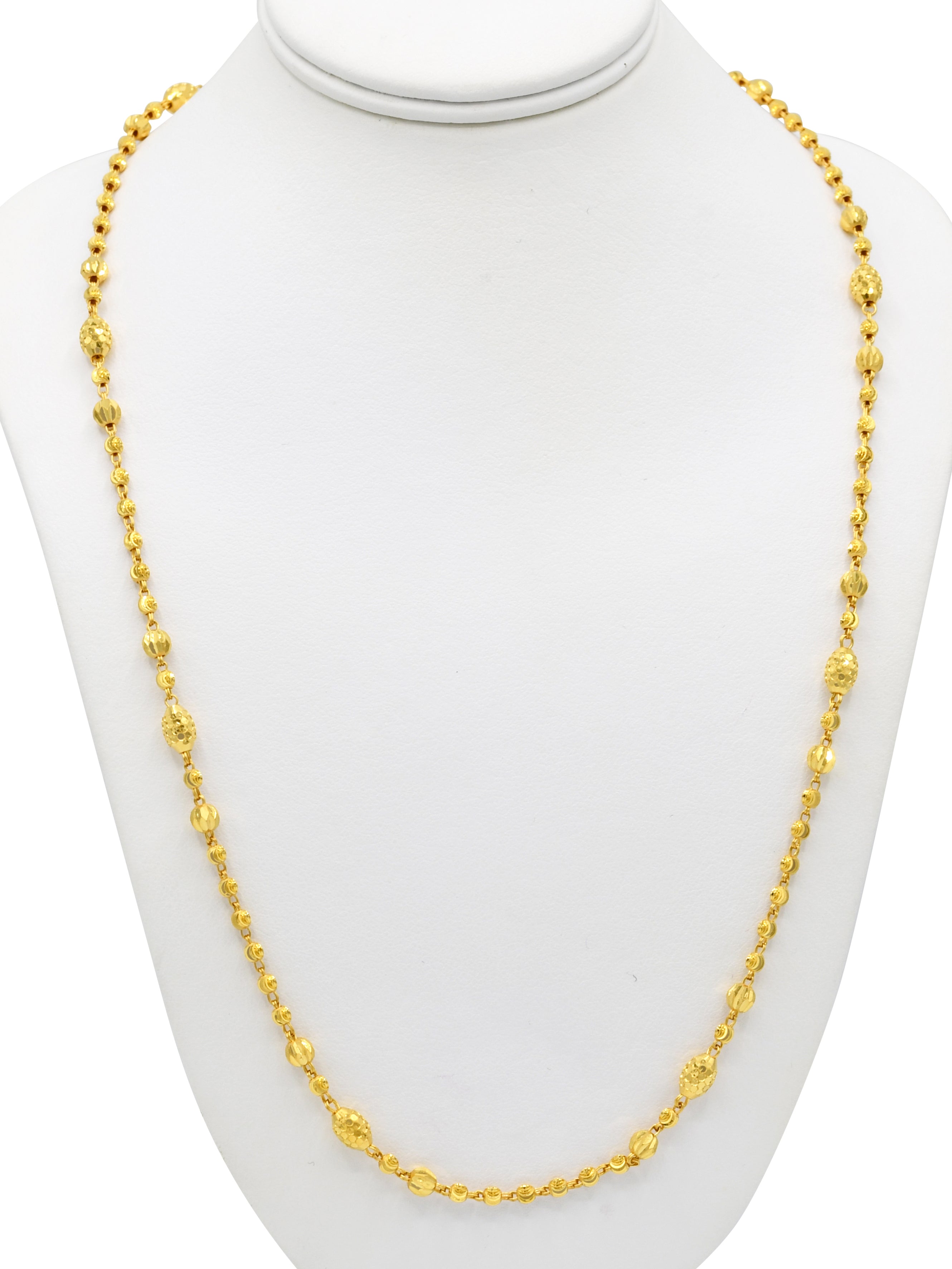 22ct Gold Ball Fancy Chain