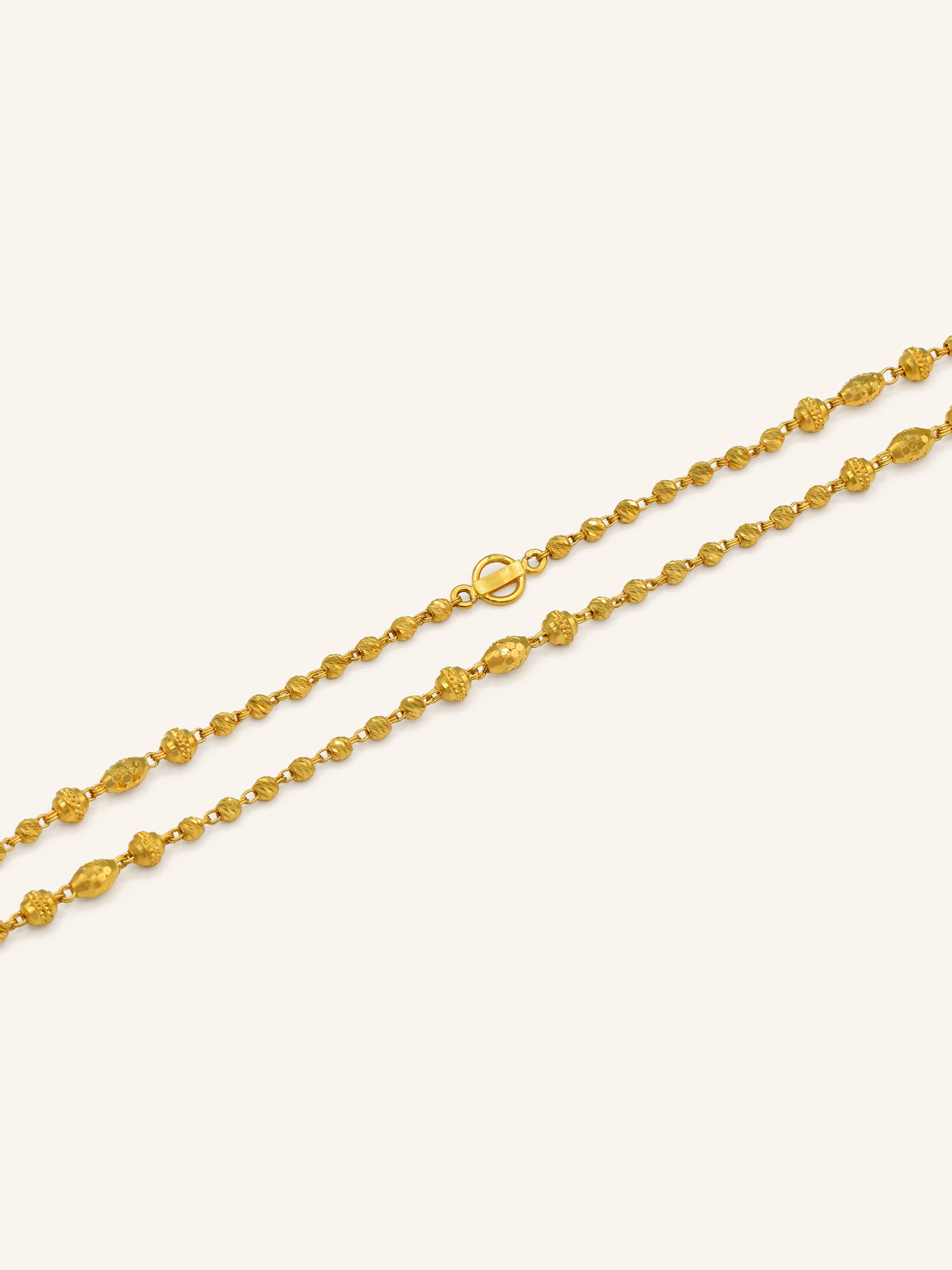 22ct Gold Ball Fancy Chain - Roop Darshan