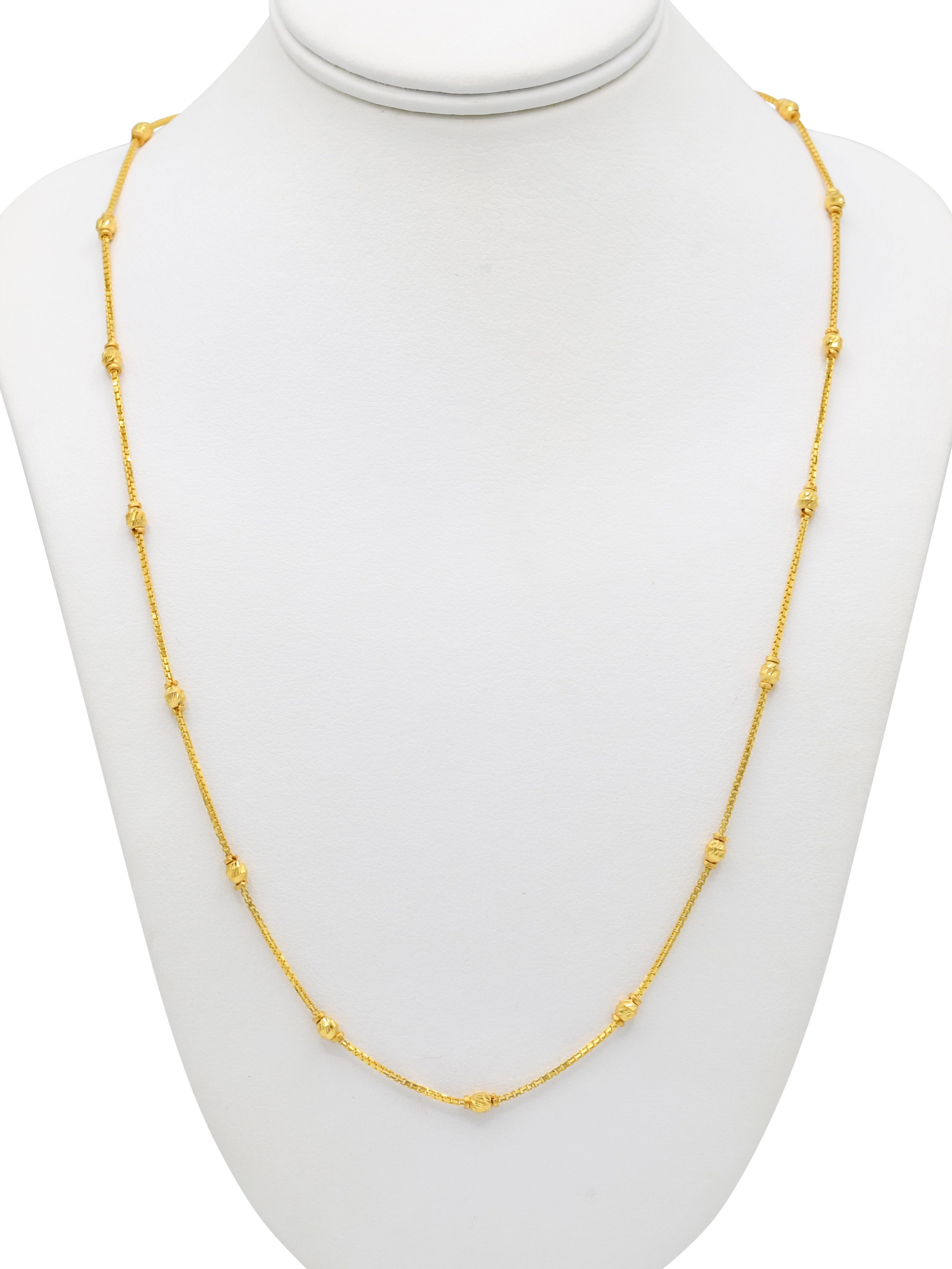 22ct Gold Ball Fancy Chain