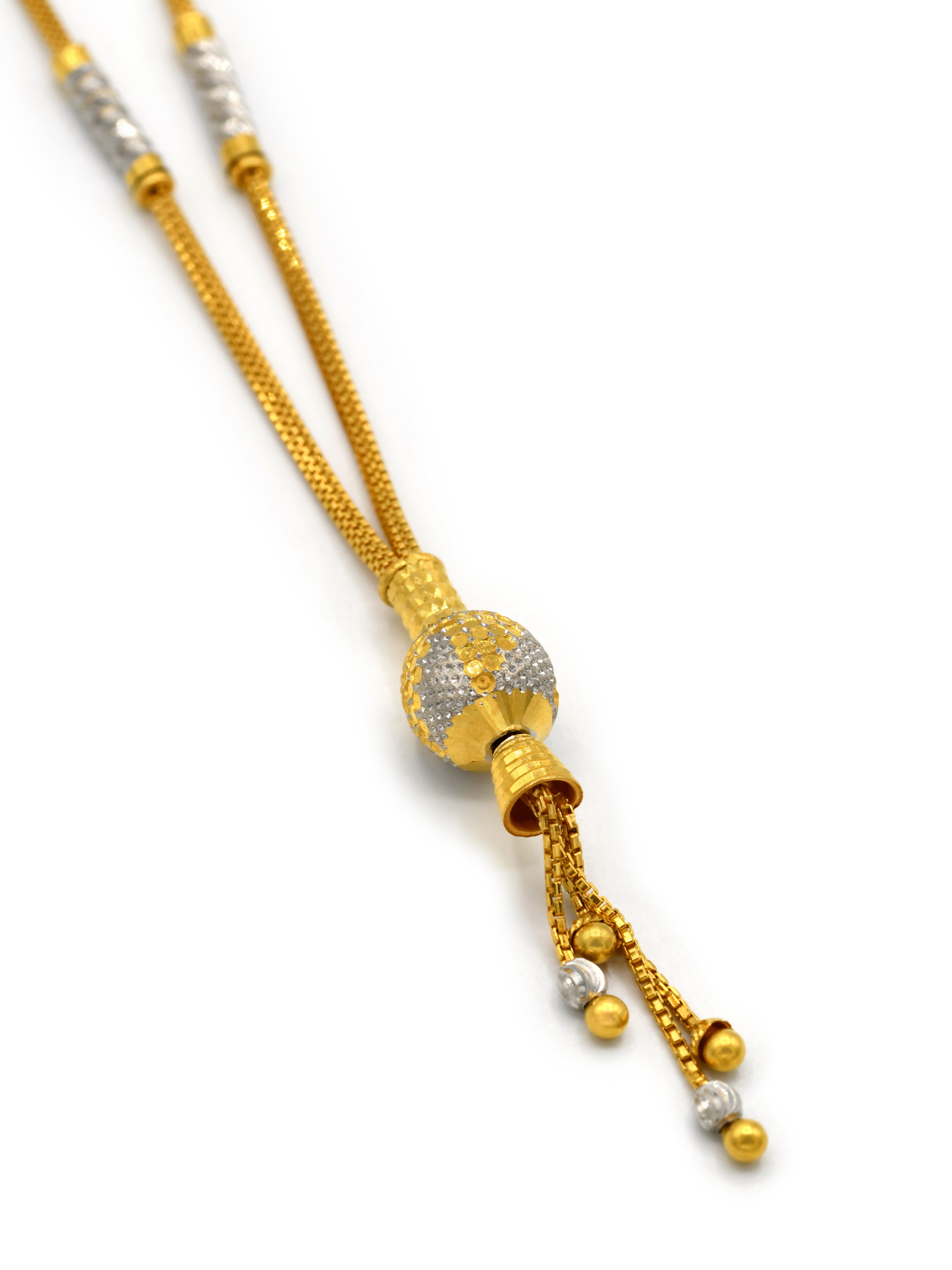 22ct Gold Two Tone Fancy Chain