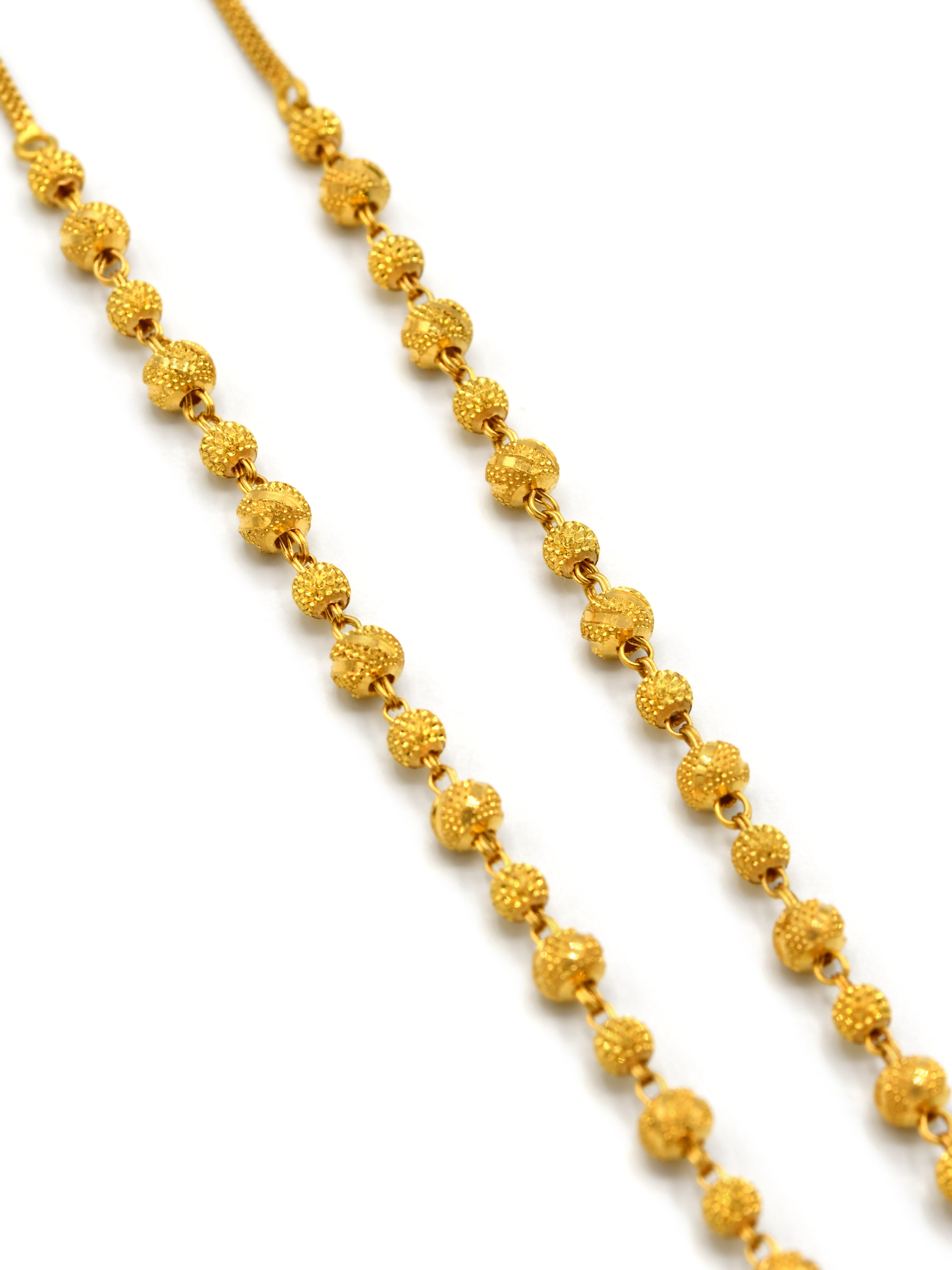 22ct Gold Ball Fancy Chain