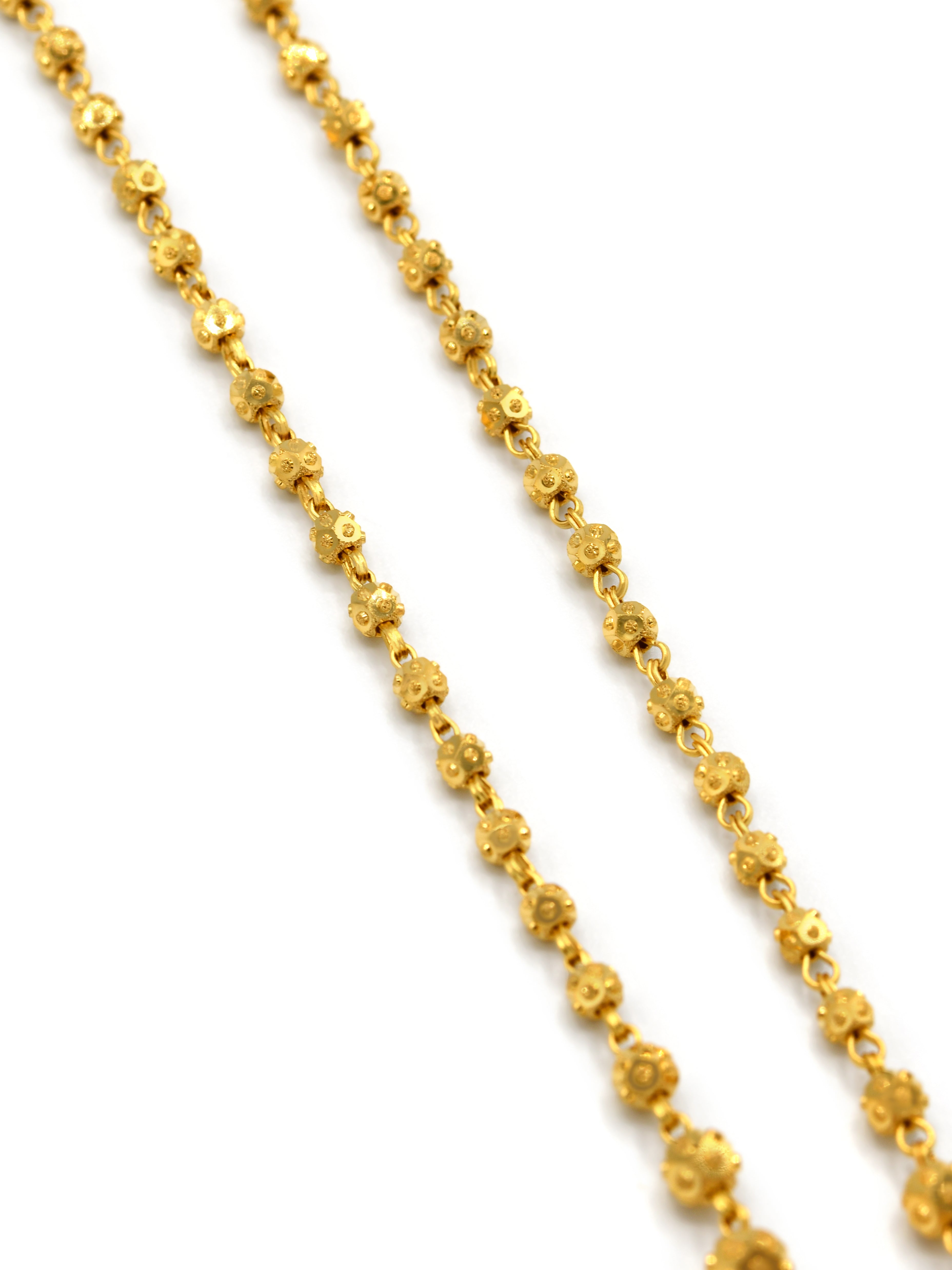 22ct Gold Ball Fancy Chain