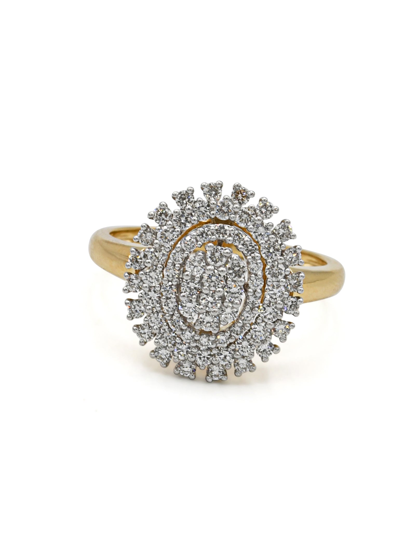 18ct Gold Dia Ladies Ring NW 4.85 GMS 68 Dia 0.98ct - Roop Darshan