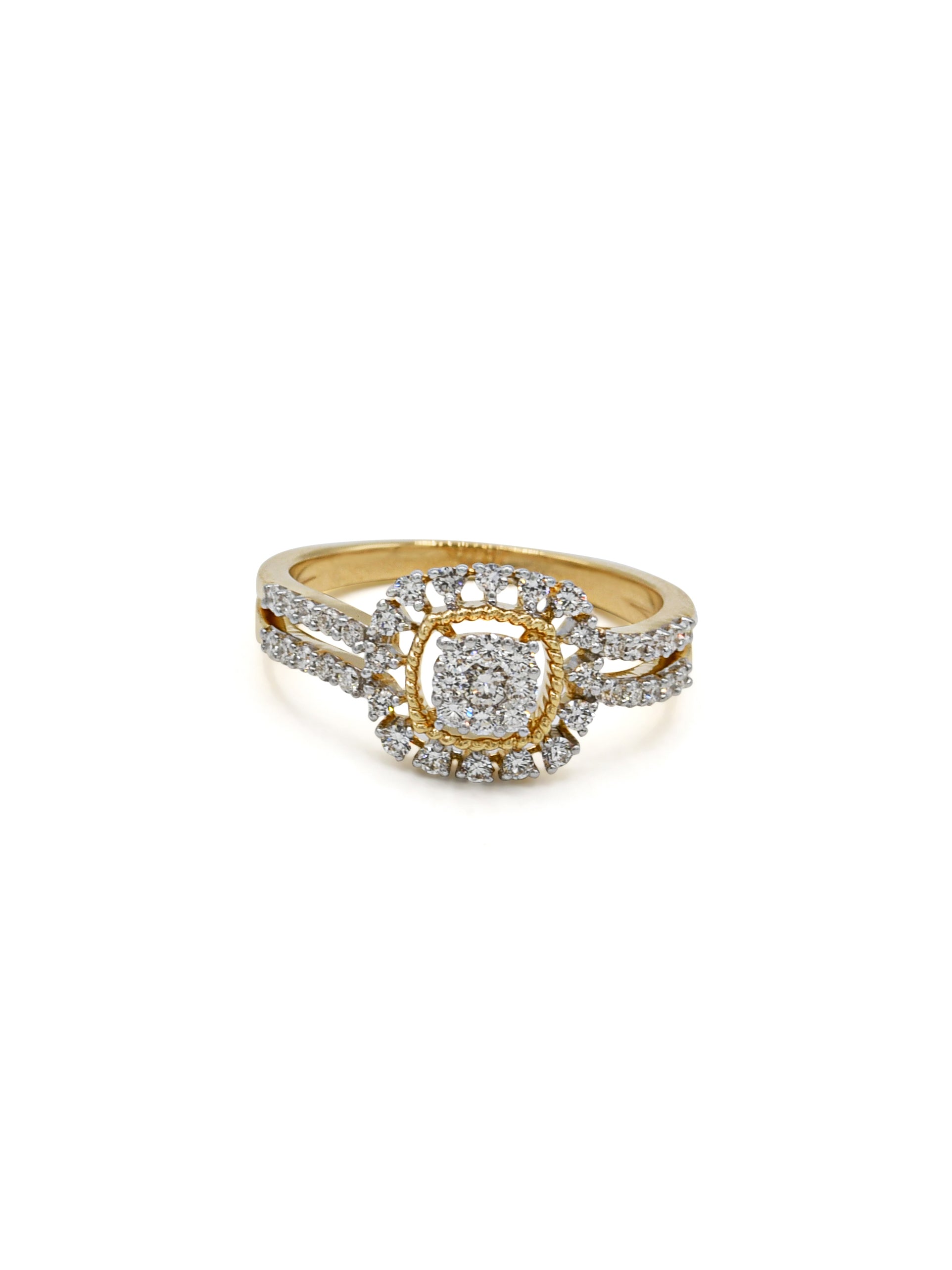 18ct Gold Dia Ladies Ring NW 3.09 GMS 45 Dia 0.41ct - Roop Darshan