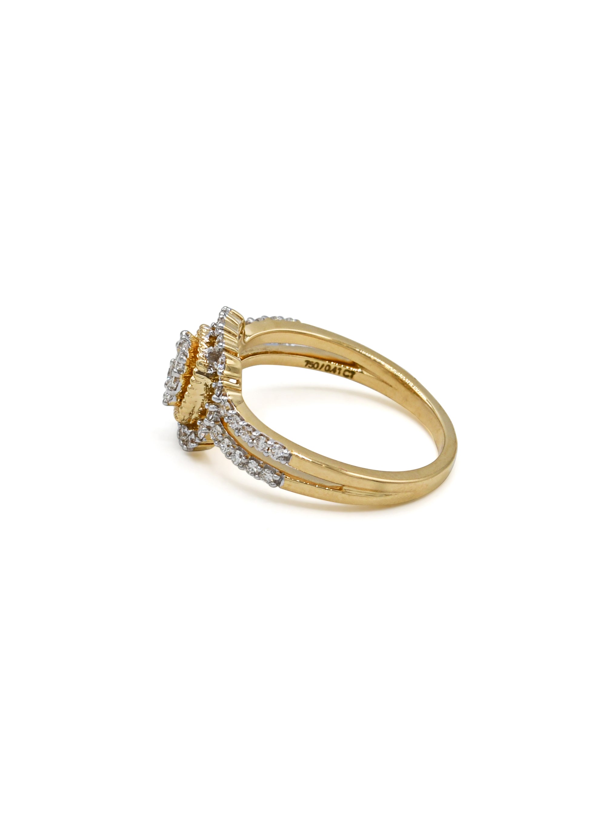 18ct Gold Dia Ladies Ring NW 3.09 GMS 45 Dia 0.41ct - Roop Darshan