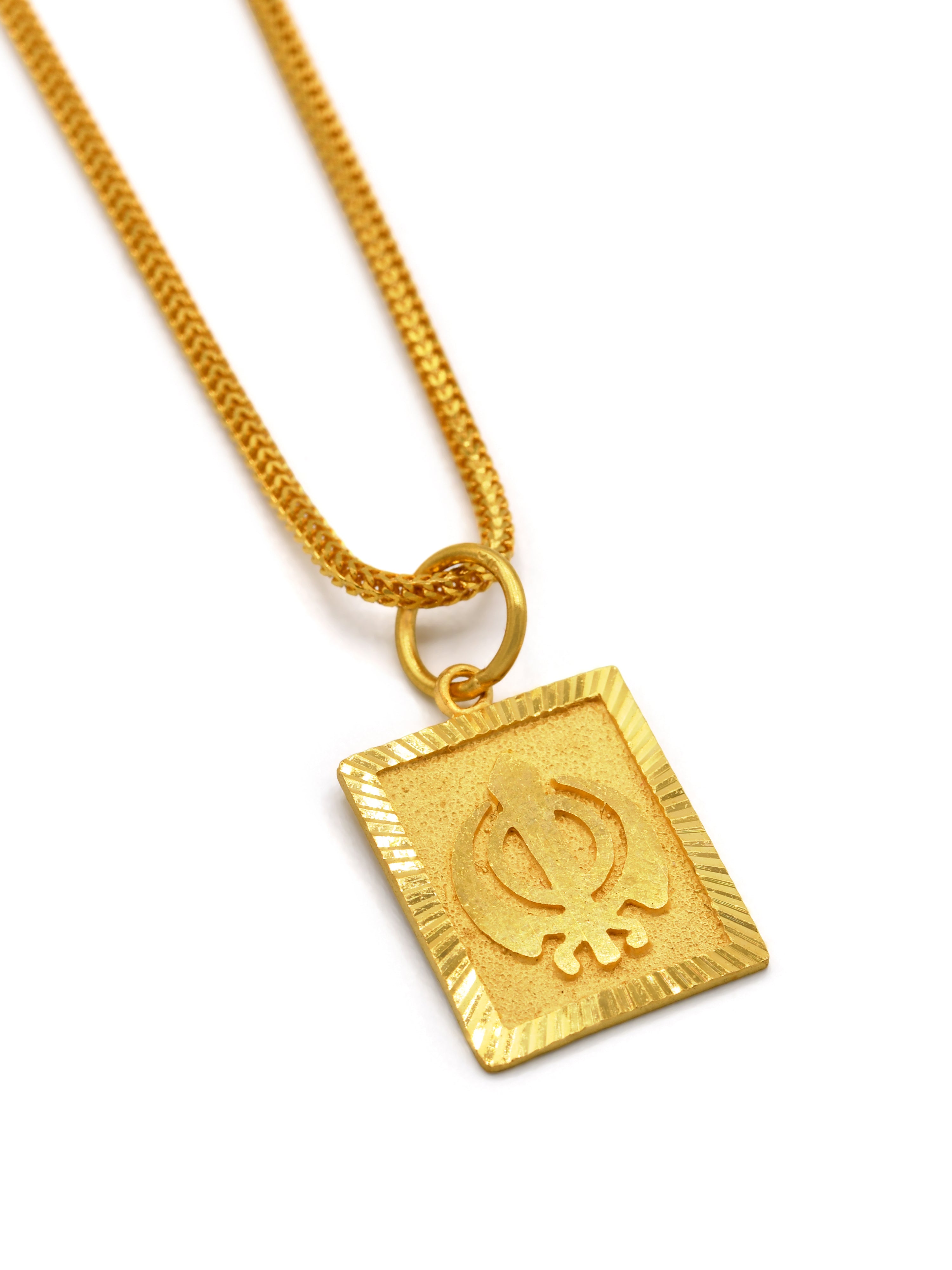 22ct Gold Khanda Pendant - Roop Darshan