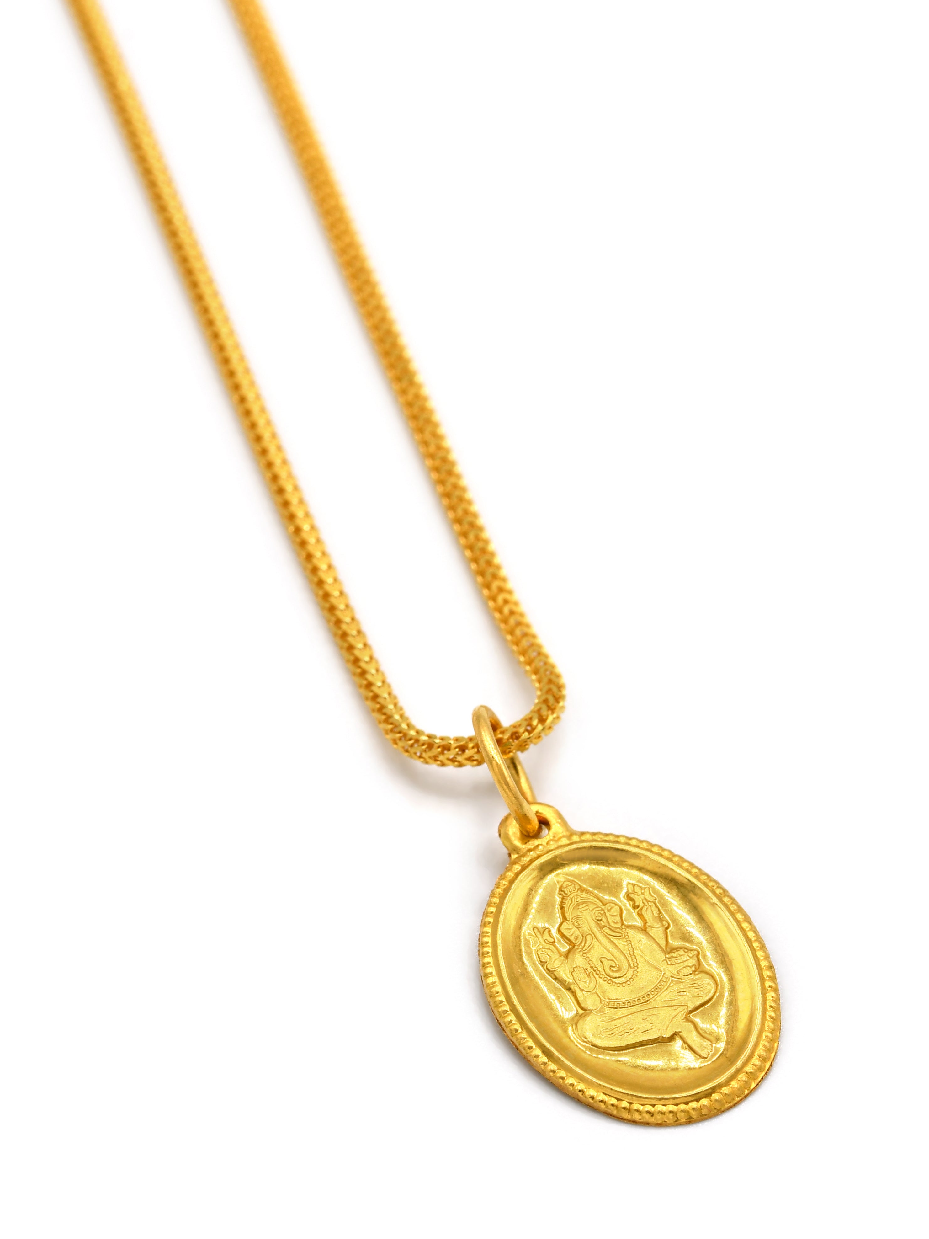 22ct Gold Ganeshji Pendant - Roop Darshan