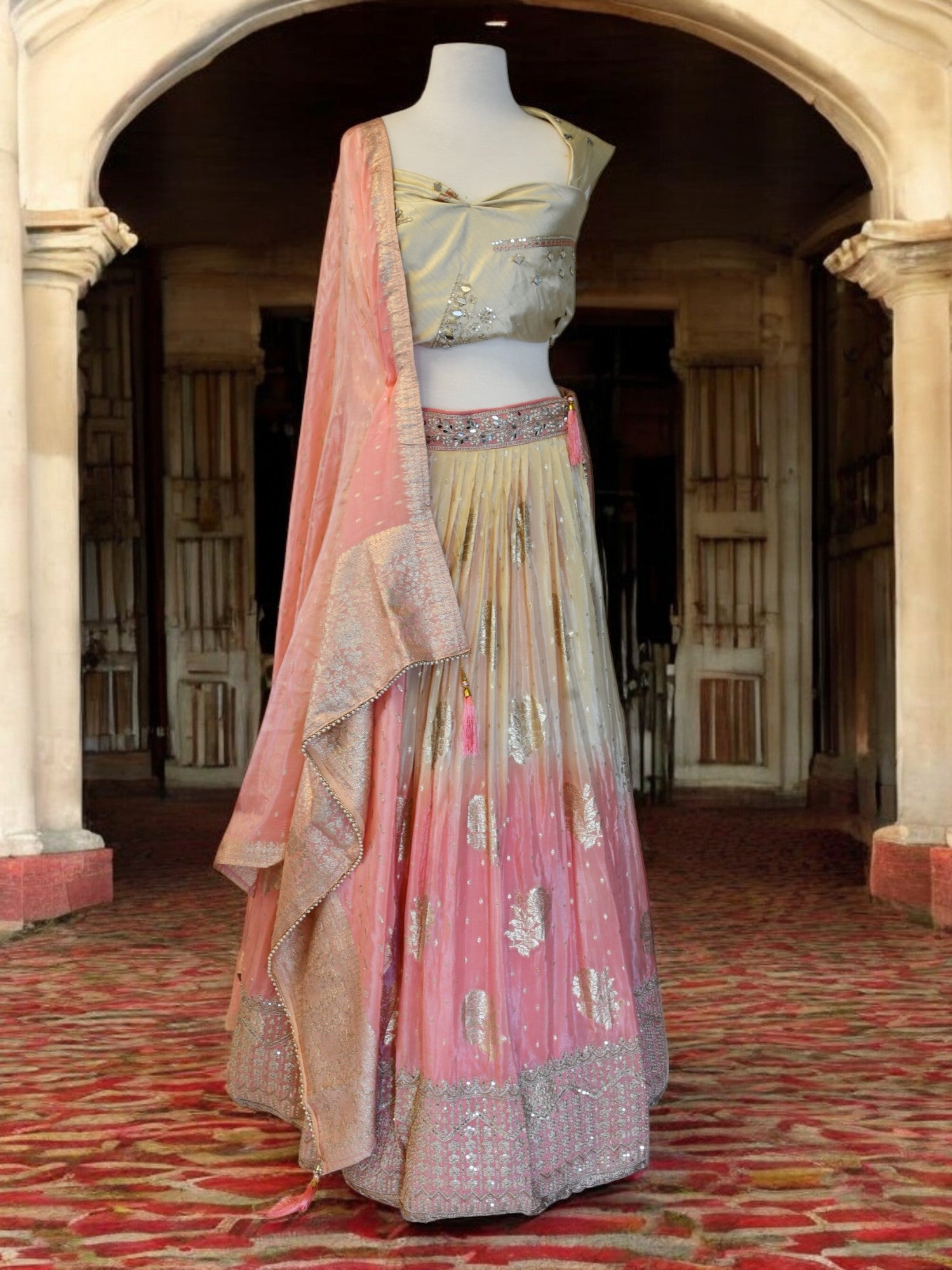 Noemi Unstitched Lehenga - Roop Darshan