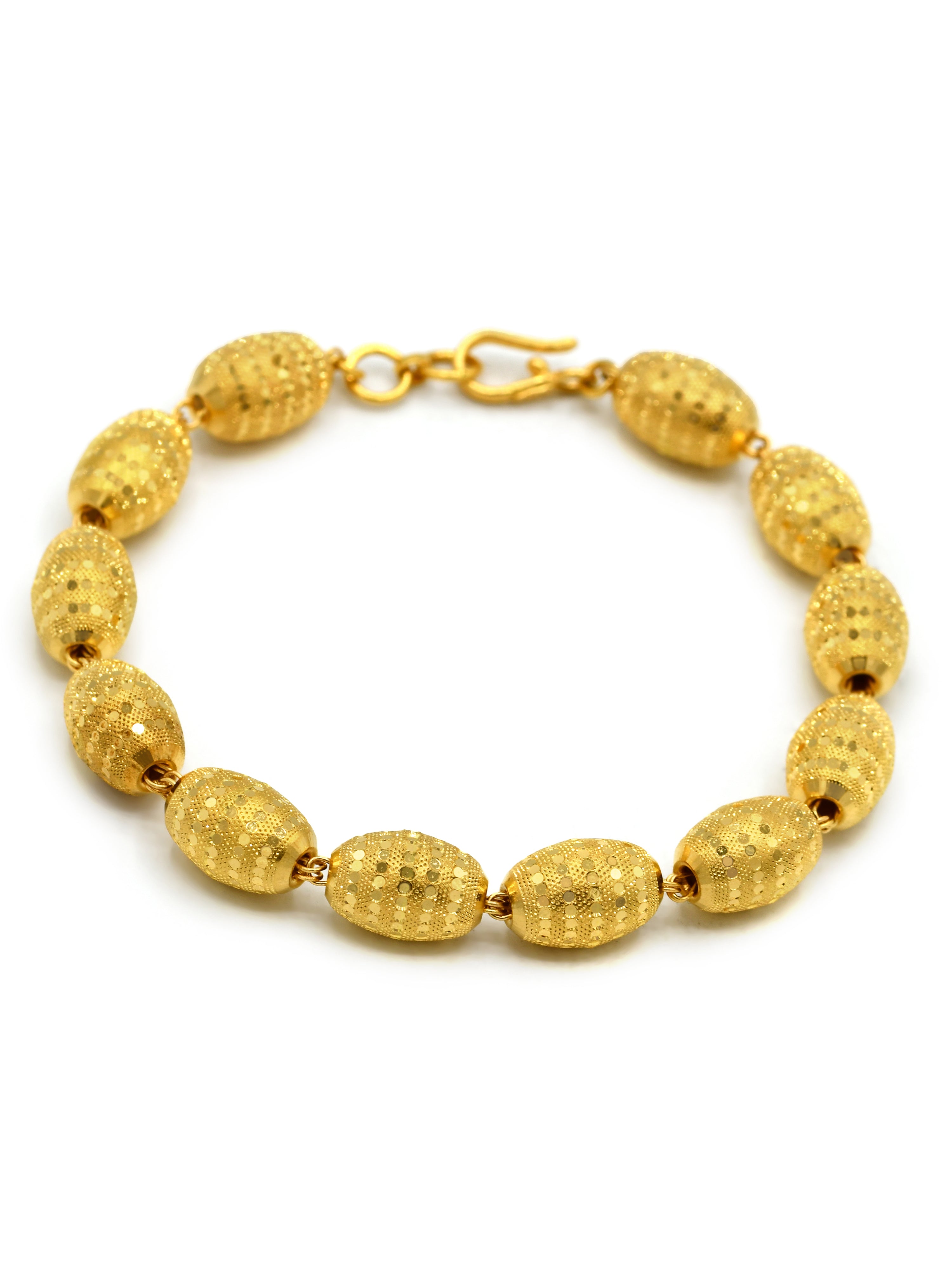 22ct Gold Ball Ladies Bracelet - Roop Darshan