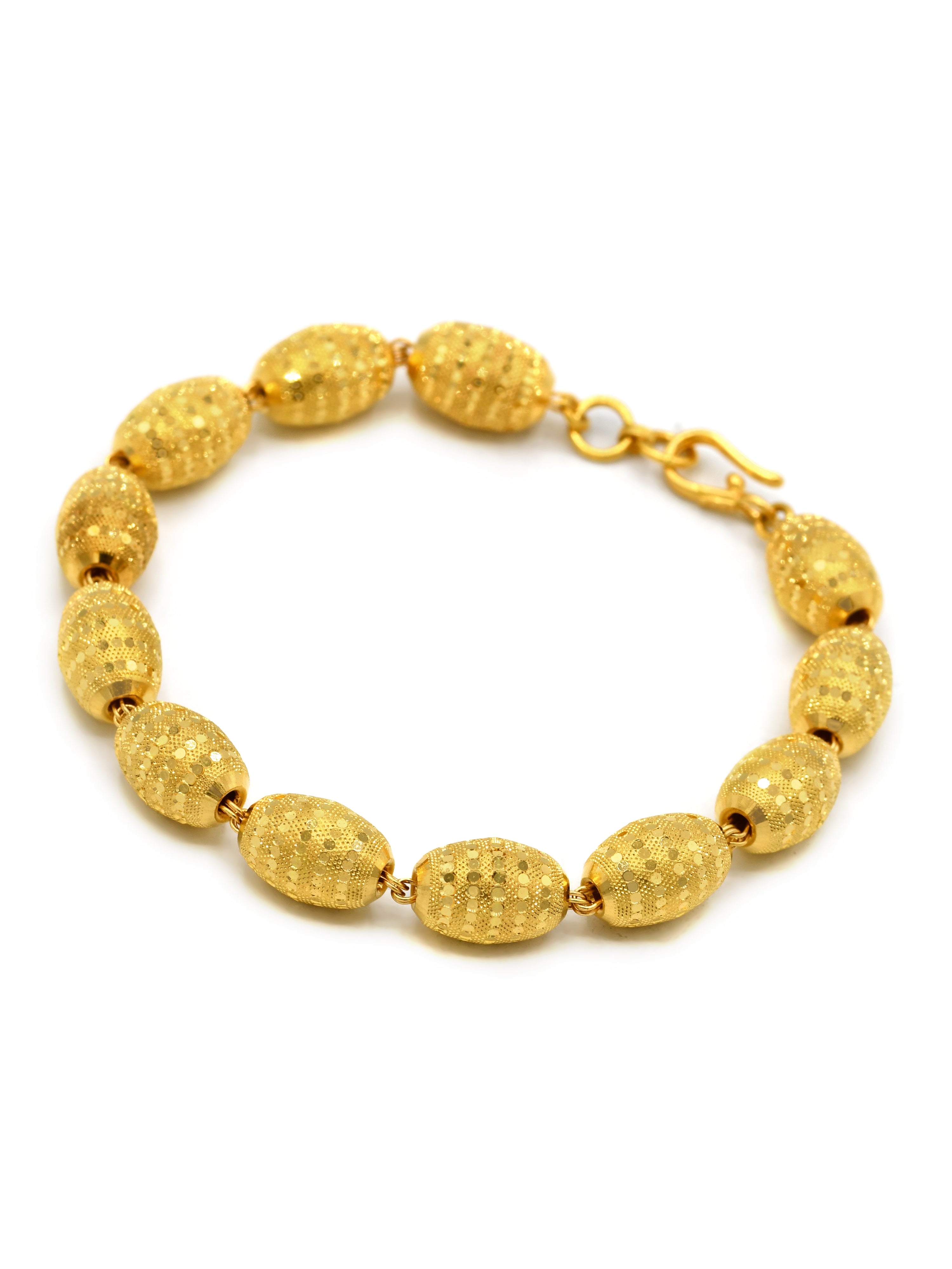 22ct Gold Ball Ladies Bracelet - Roop Darshan