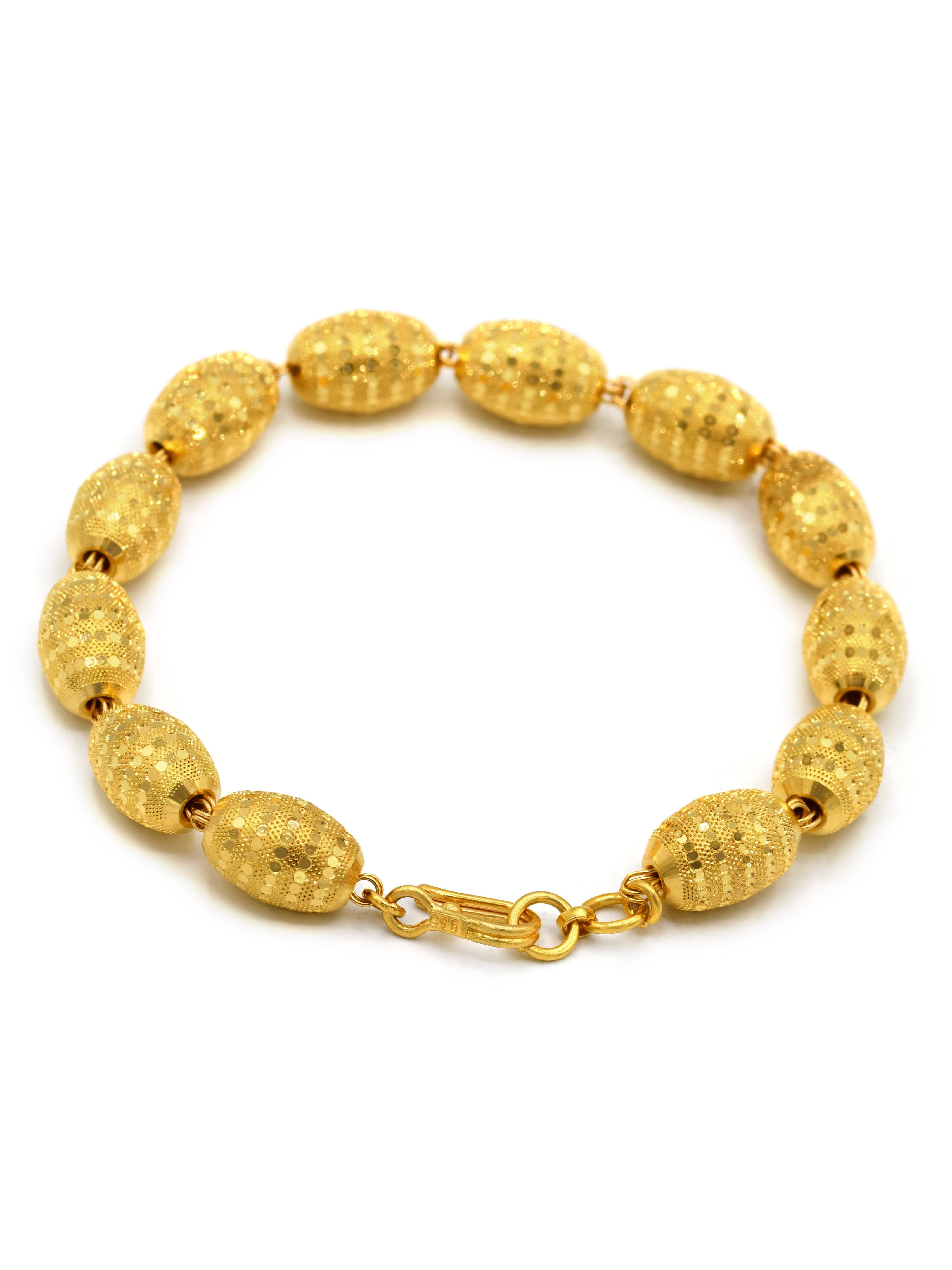 22ct Gold Ball Ladies Bracelet - Roop Darshan