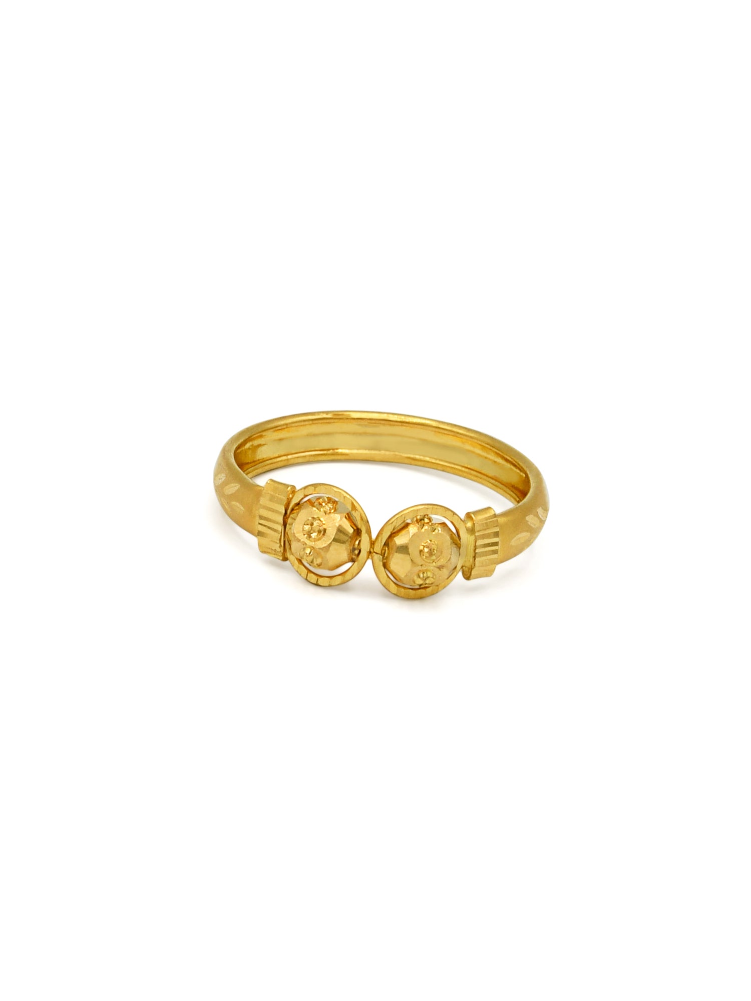 22ct Gold Ball Ladies Ring 1.71 GMS