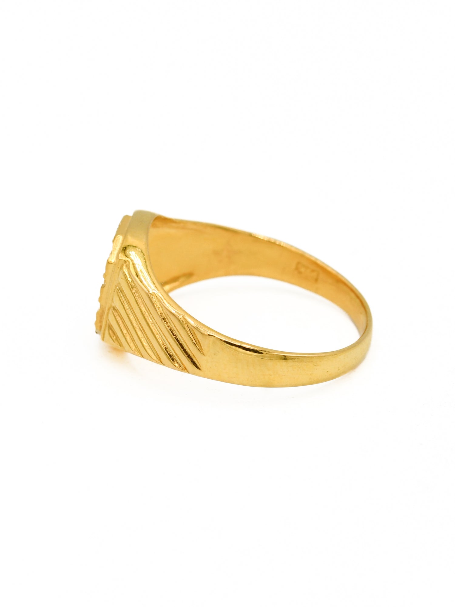 22ct Gold Mens Ring - Roop Darshan