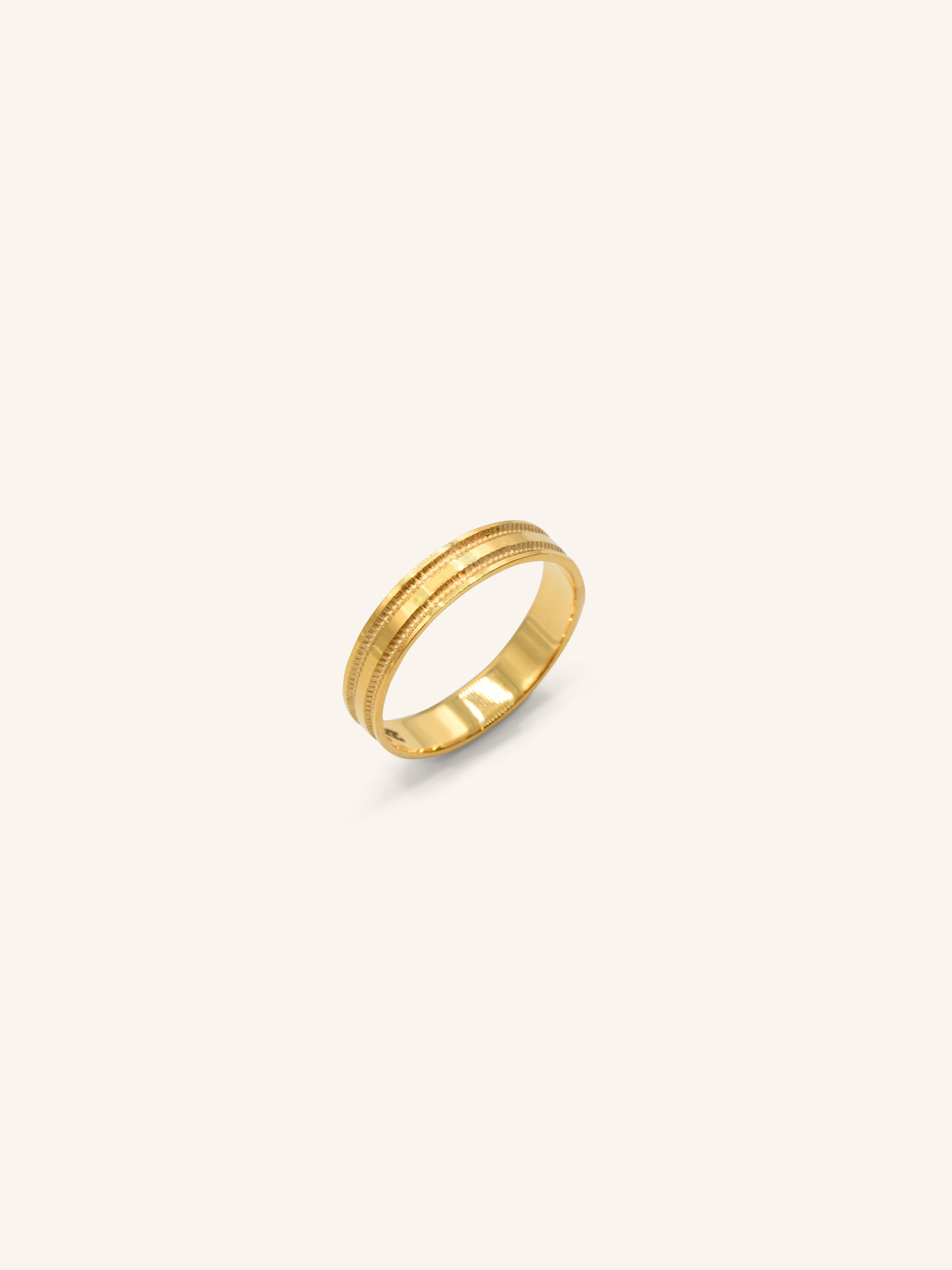 22ct Gold Band Ring 2.50 GMS - L - Roop Darshan