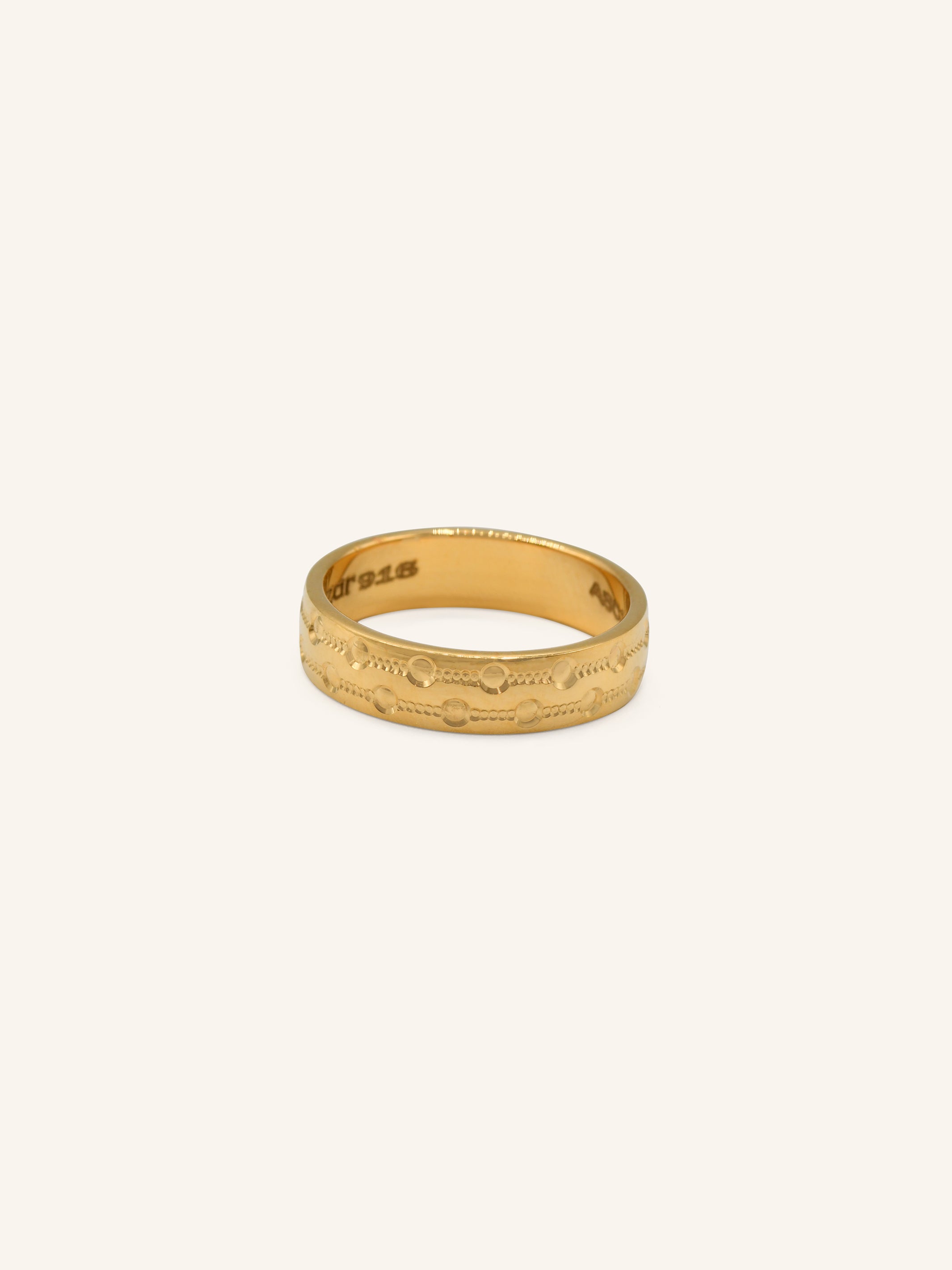 22ct Gold Band Ring 4.90 GMS - L - Roop Darshan