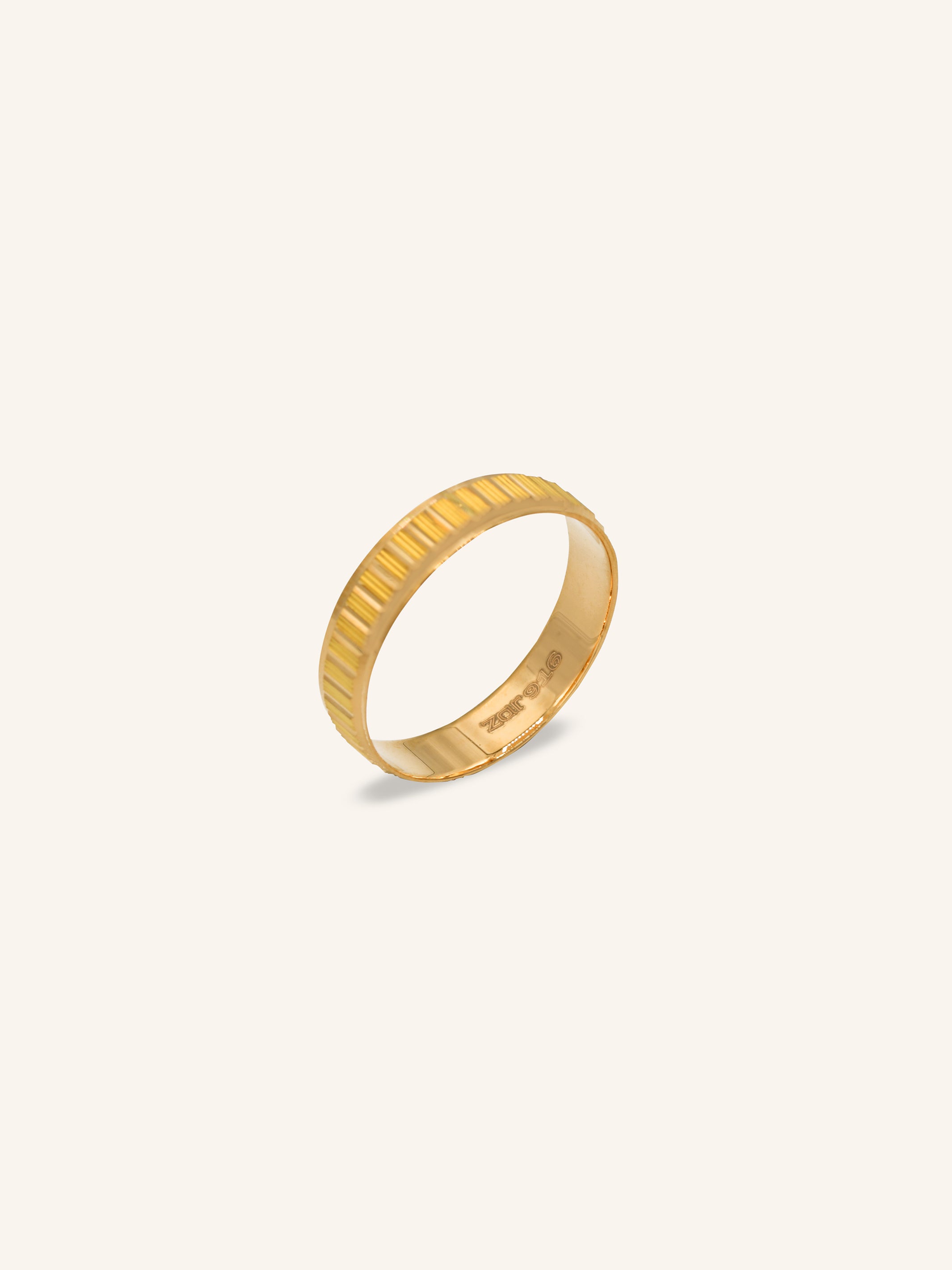 22ct Gold Band Ring 2.80 GMS - T - Roop Darshan