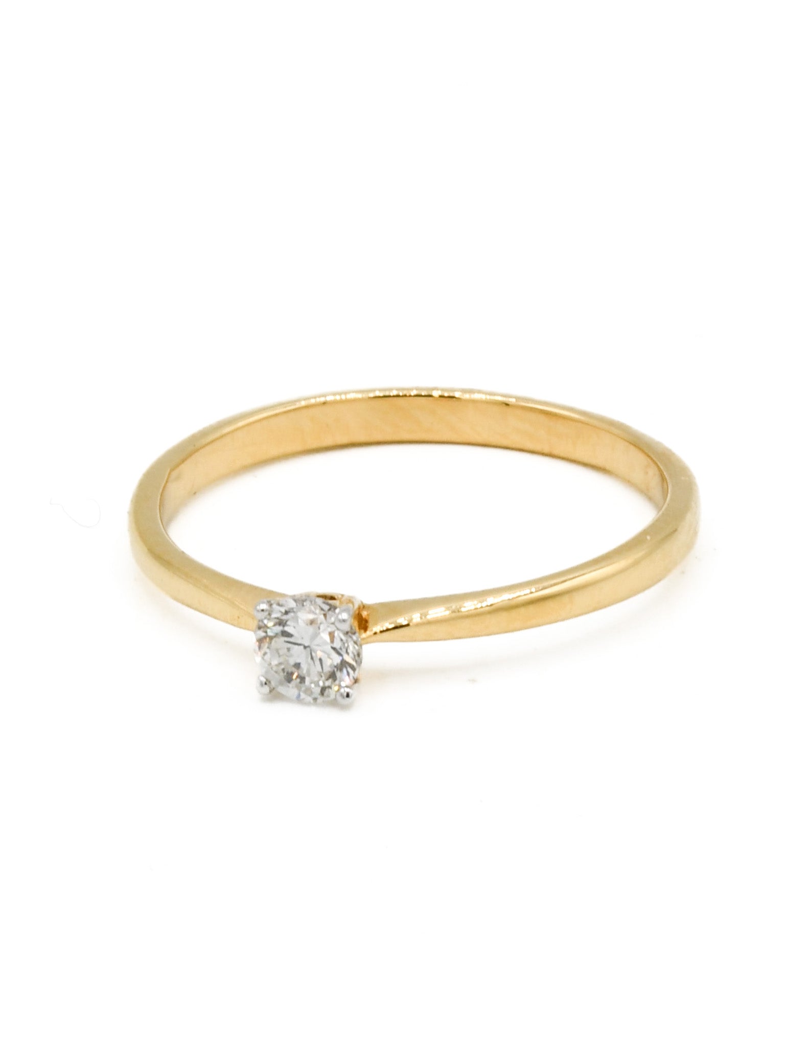 18ct Gold 0.20ct Diamond Ladies Ring - Roop Darshan