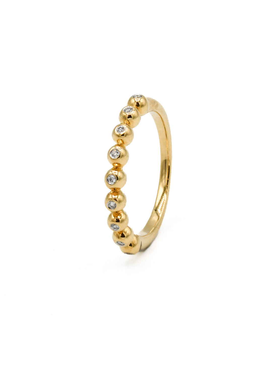 18ct Gold 0.05ct Diamond Ladies Ring - Roop Darshan