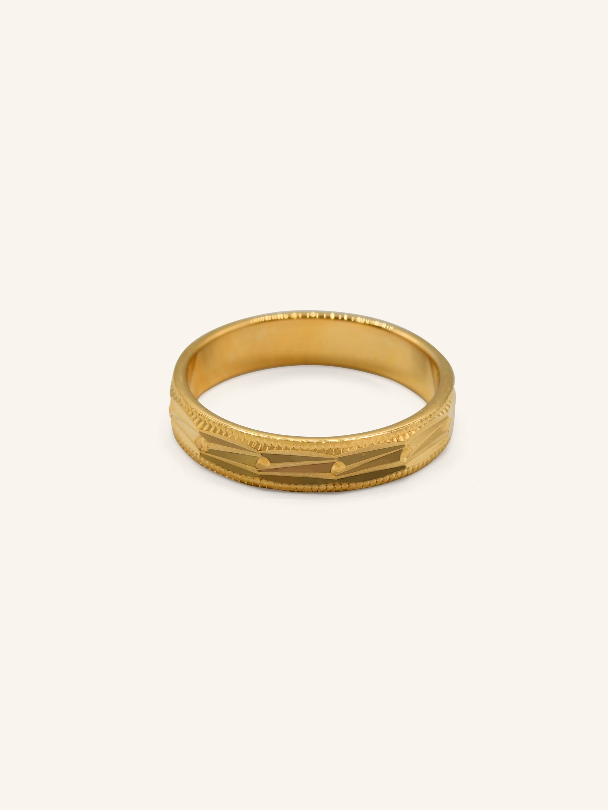 22ct Gold Band Ring 3.70 GMS - L1/2 - Roop Darshan