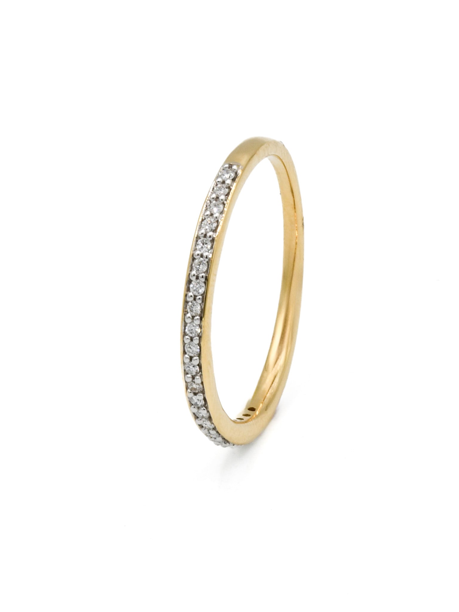 18ct Gold 0.12ct Diamond Ladies Ring - Roop Darshan