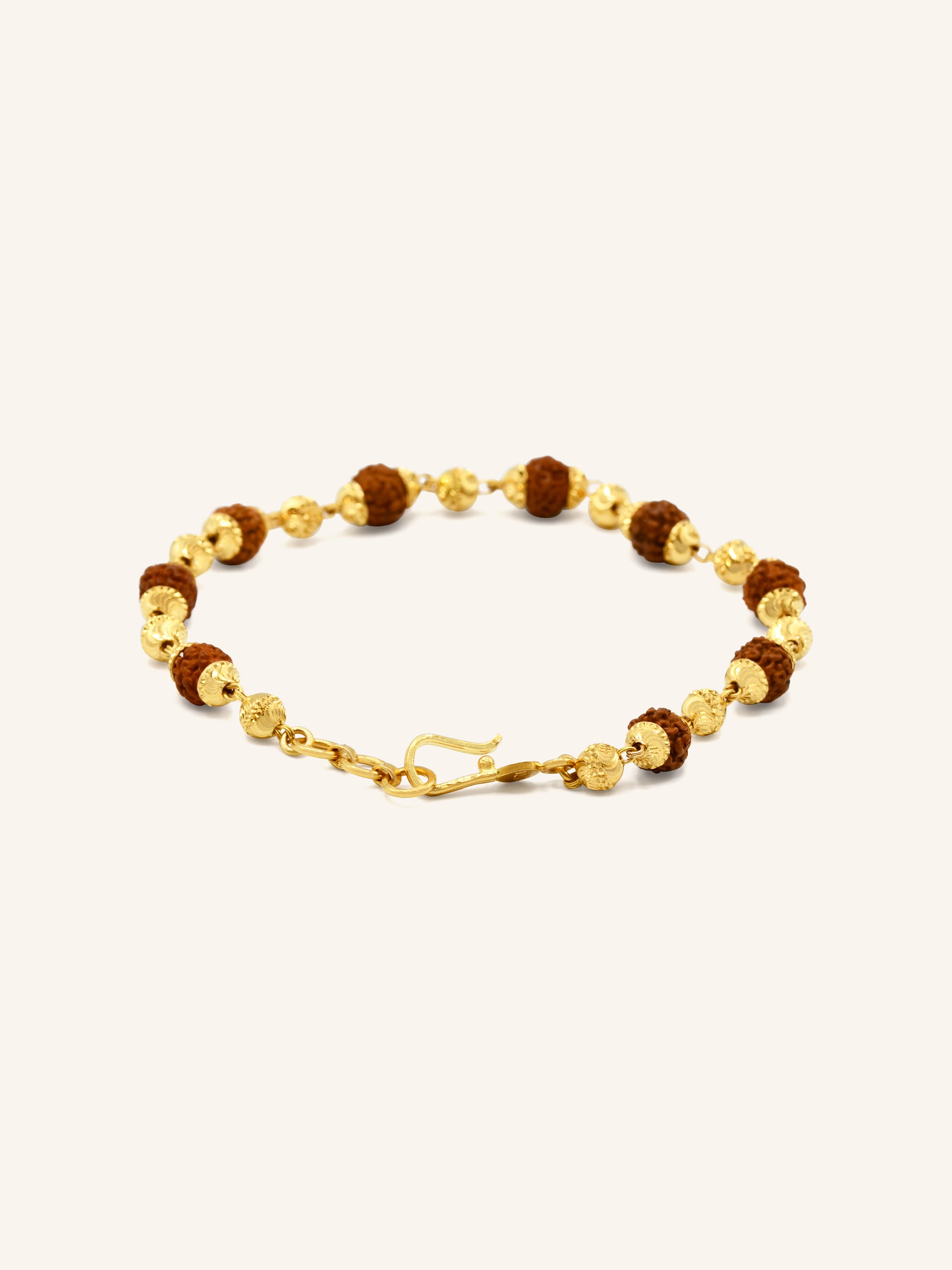 22ct Gold Rudraksha Bracelet 6.54 GMS - Roop Darshan