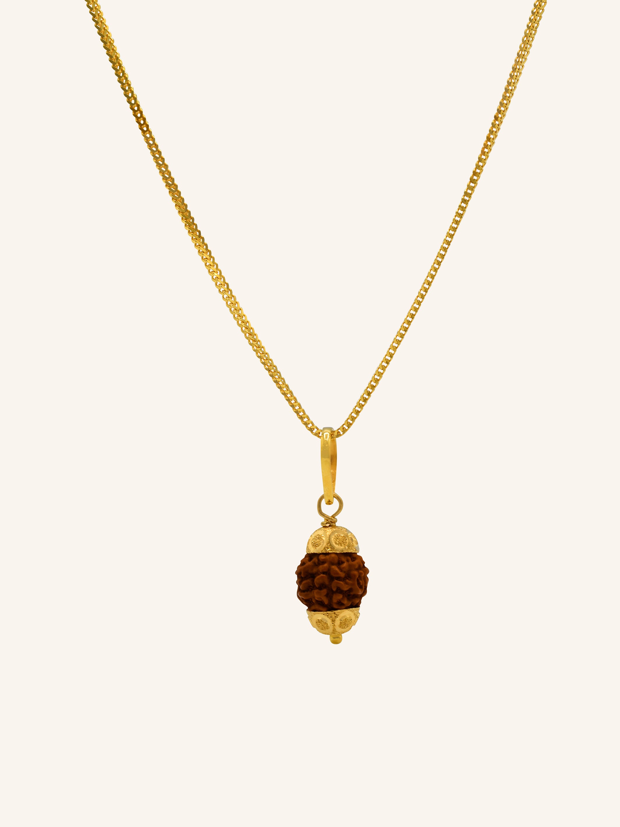 22ct Gold Rudraksha Pendant 1.53 GMS - Roop Darshan