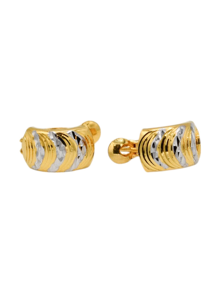 22ct Gold Two Tone Spring Bali - Roop Darshan