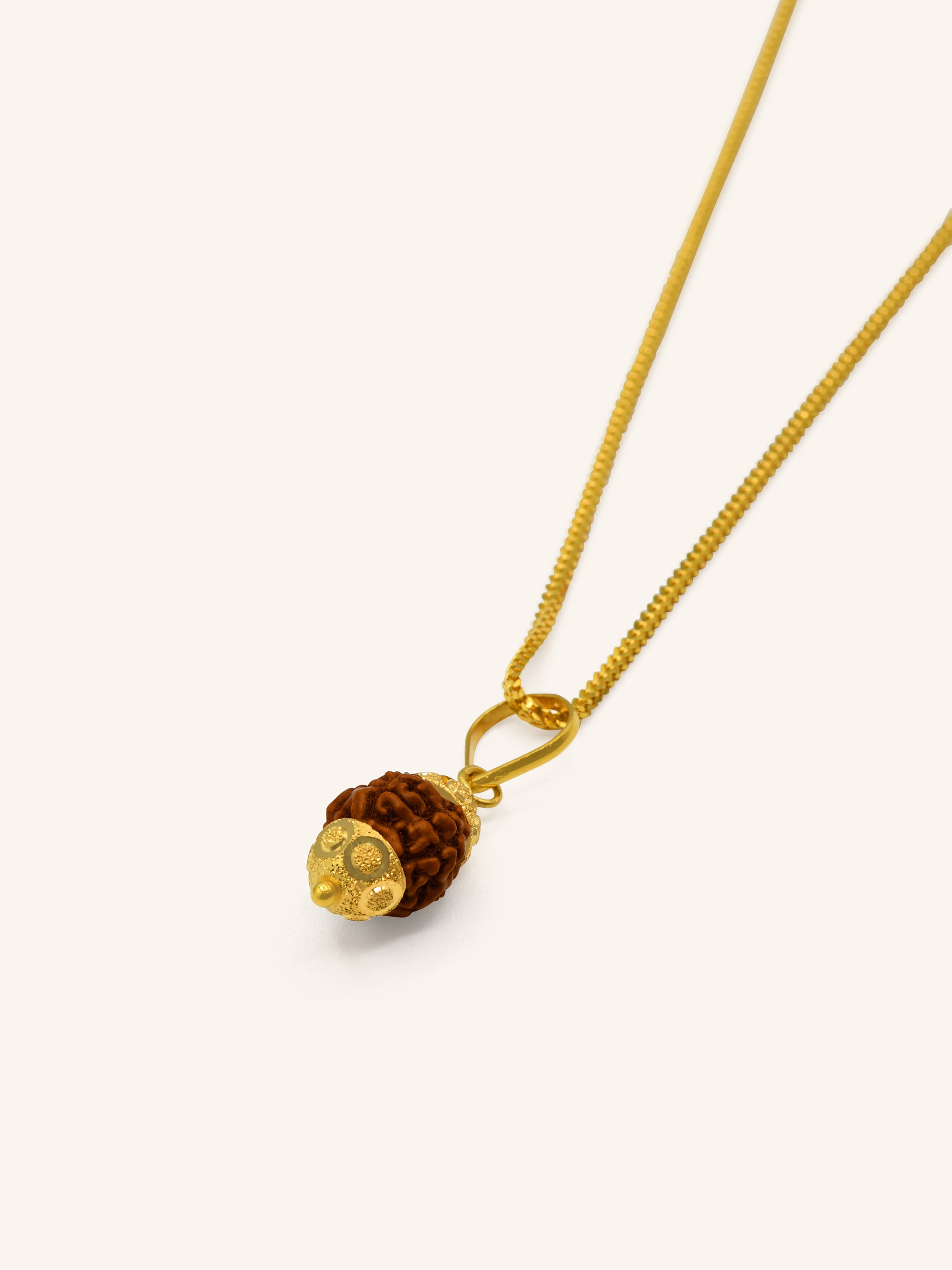 22ct Gold Rudraksha Pendant 1.53 GMS - Roop Darshan