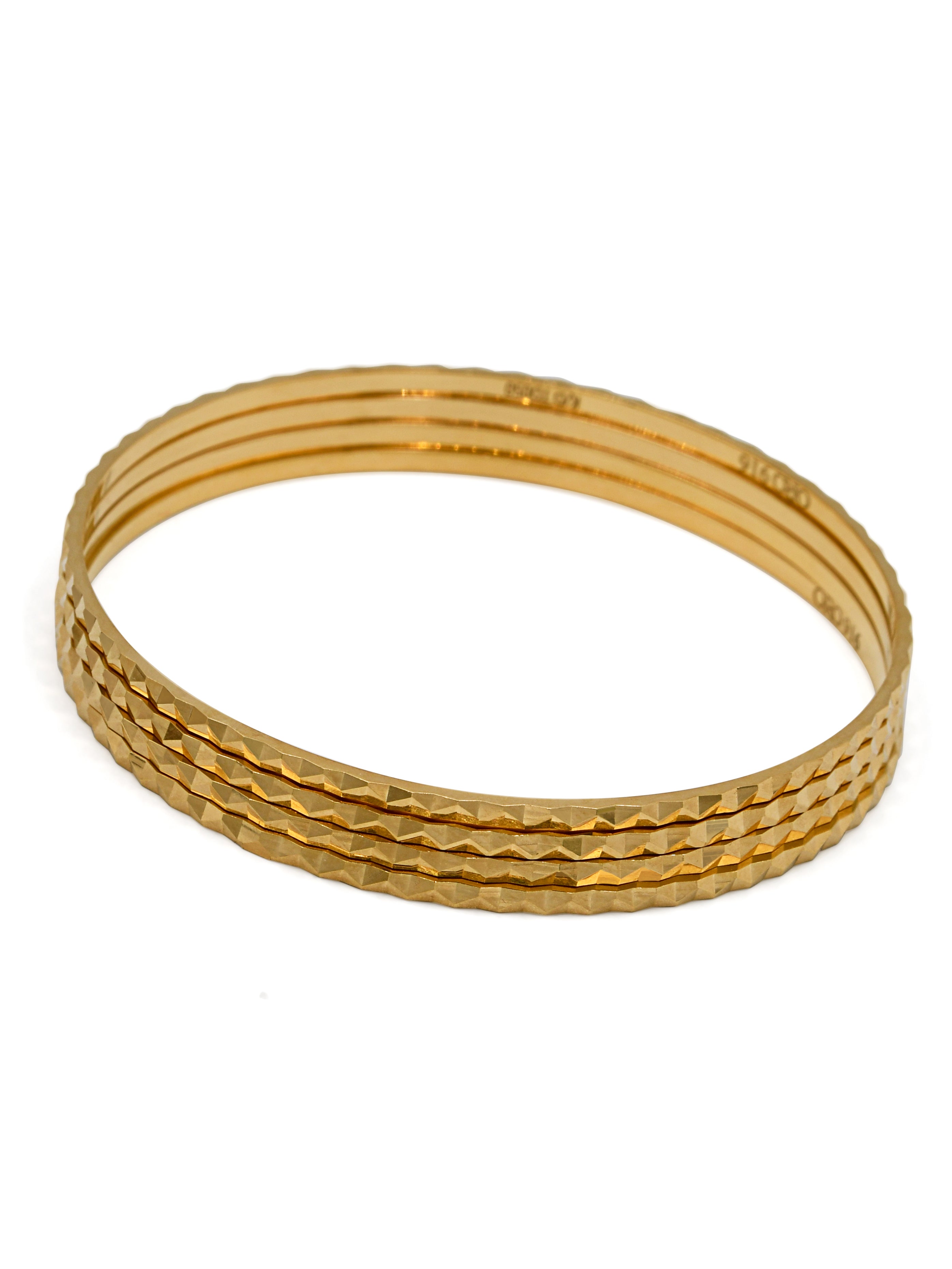 22ct Gold 4 Piece Bangle - Roop Darshan
