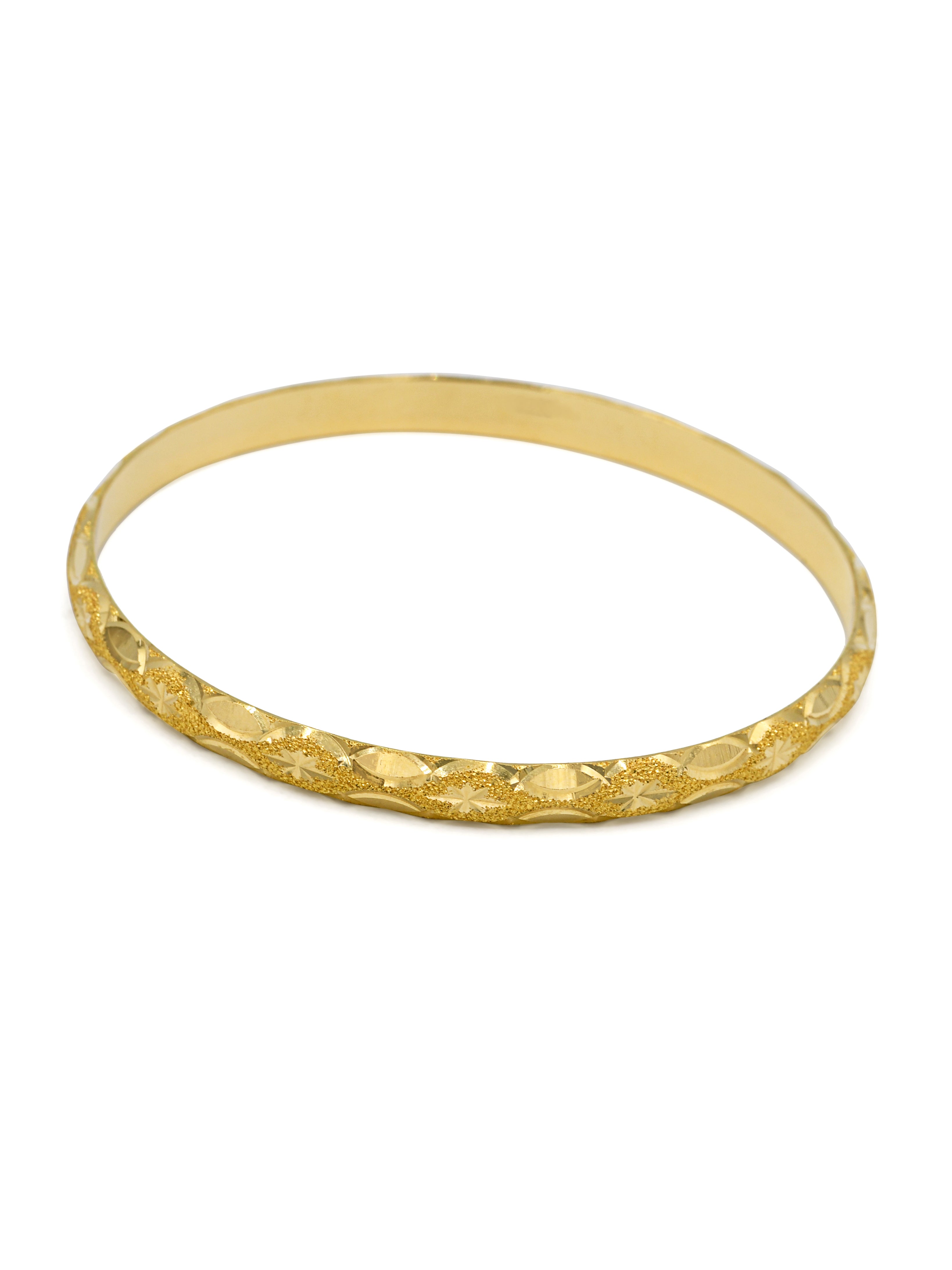 22ct Gold 2 Piece Bangle - Roop Darshan