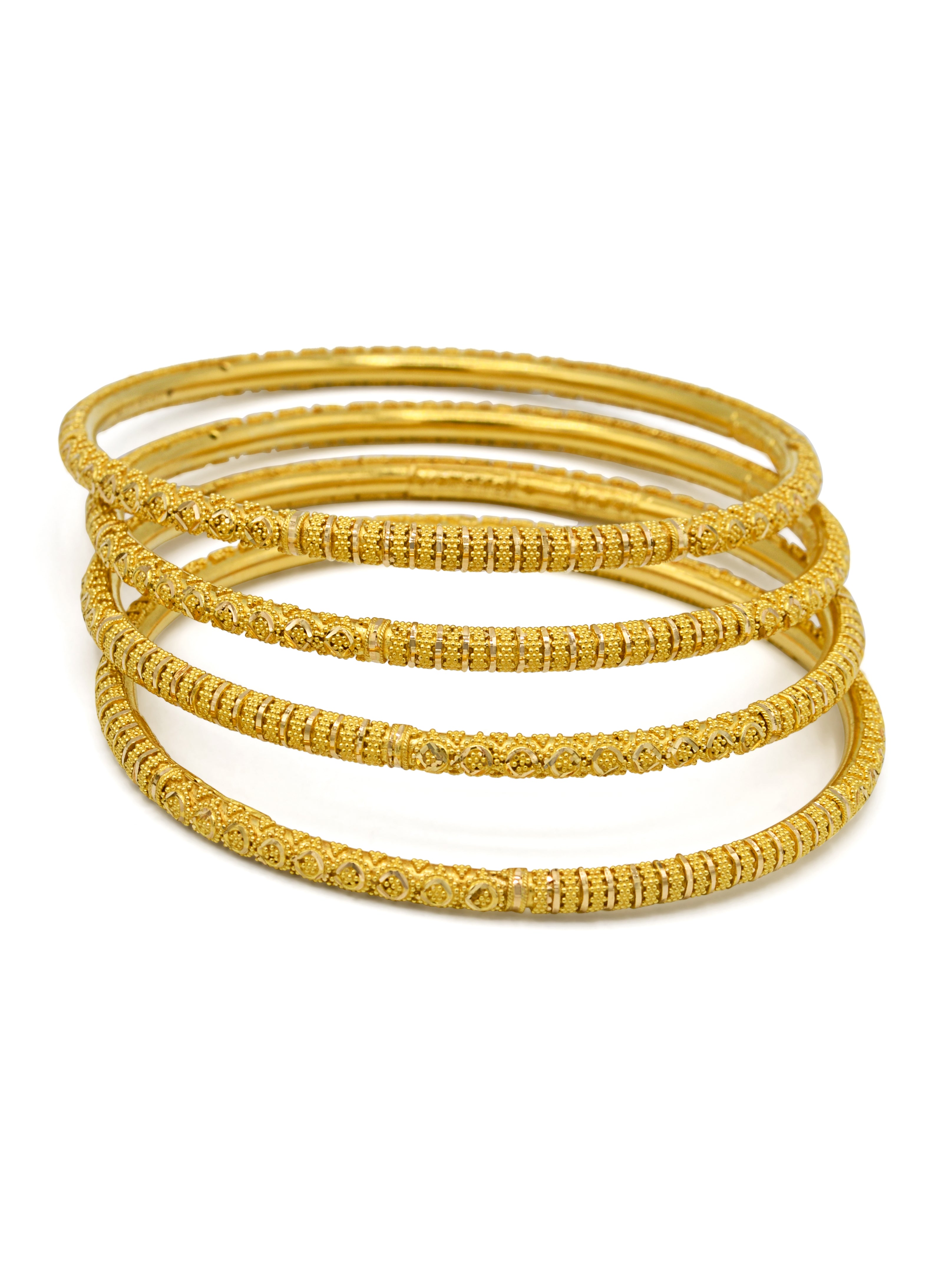 22ct Gold 4 Piece Bangles - Roop Darshan