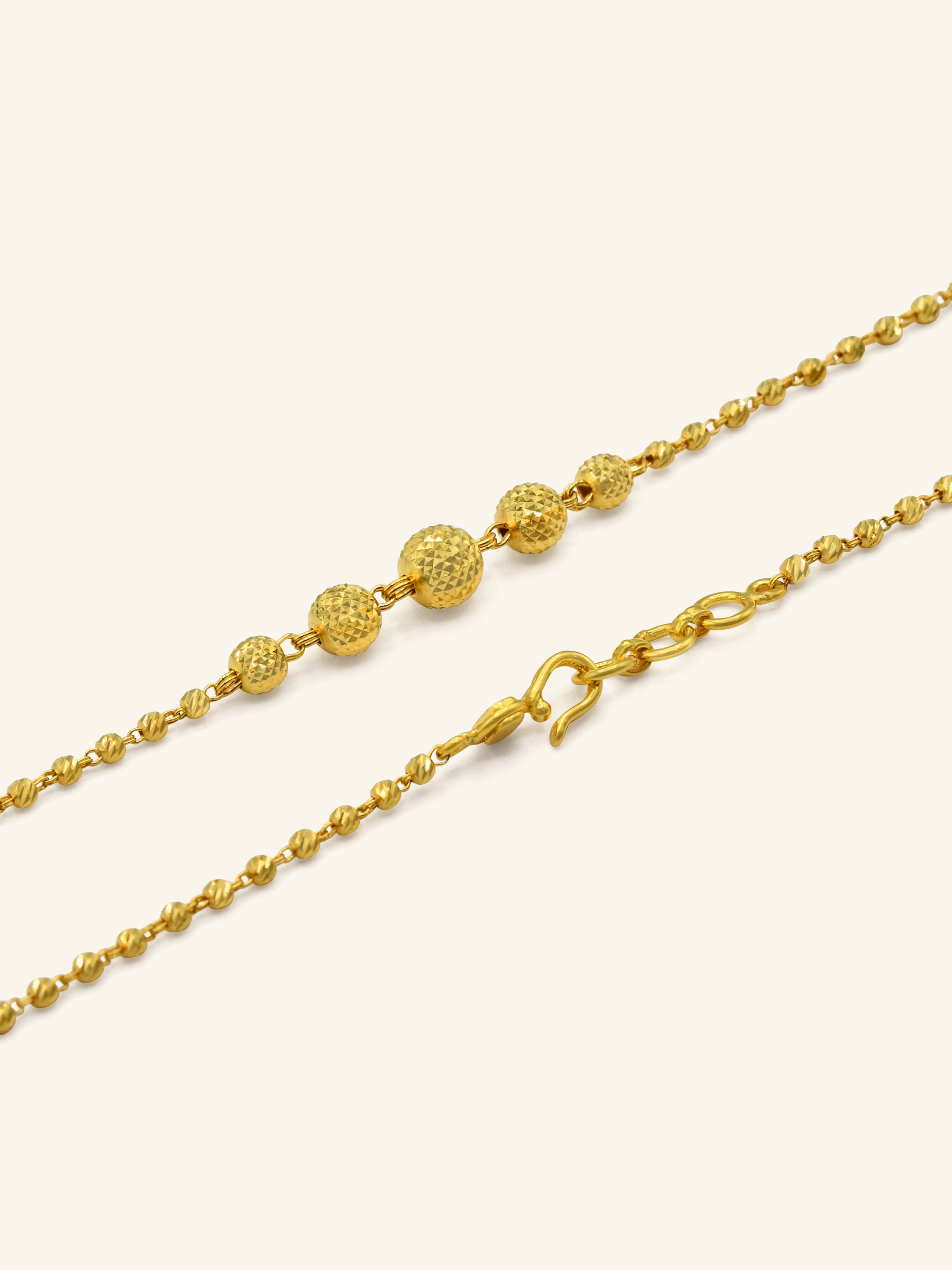 22ct Gold Ball Fancy Chain 8.00 GMS - Roop Darshan