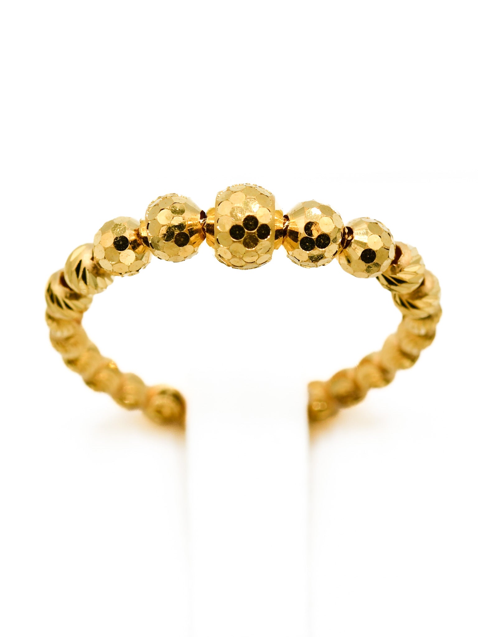 22ct Gold Ball Ladies Ring - Roop Darshan