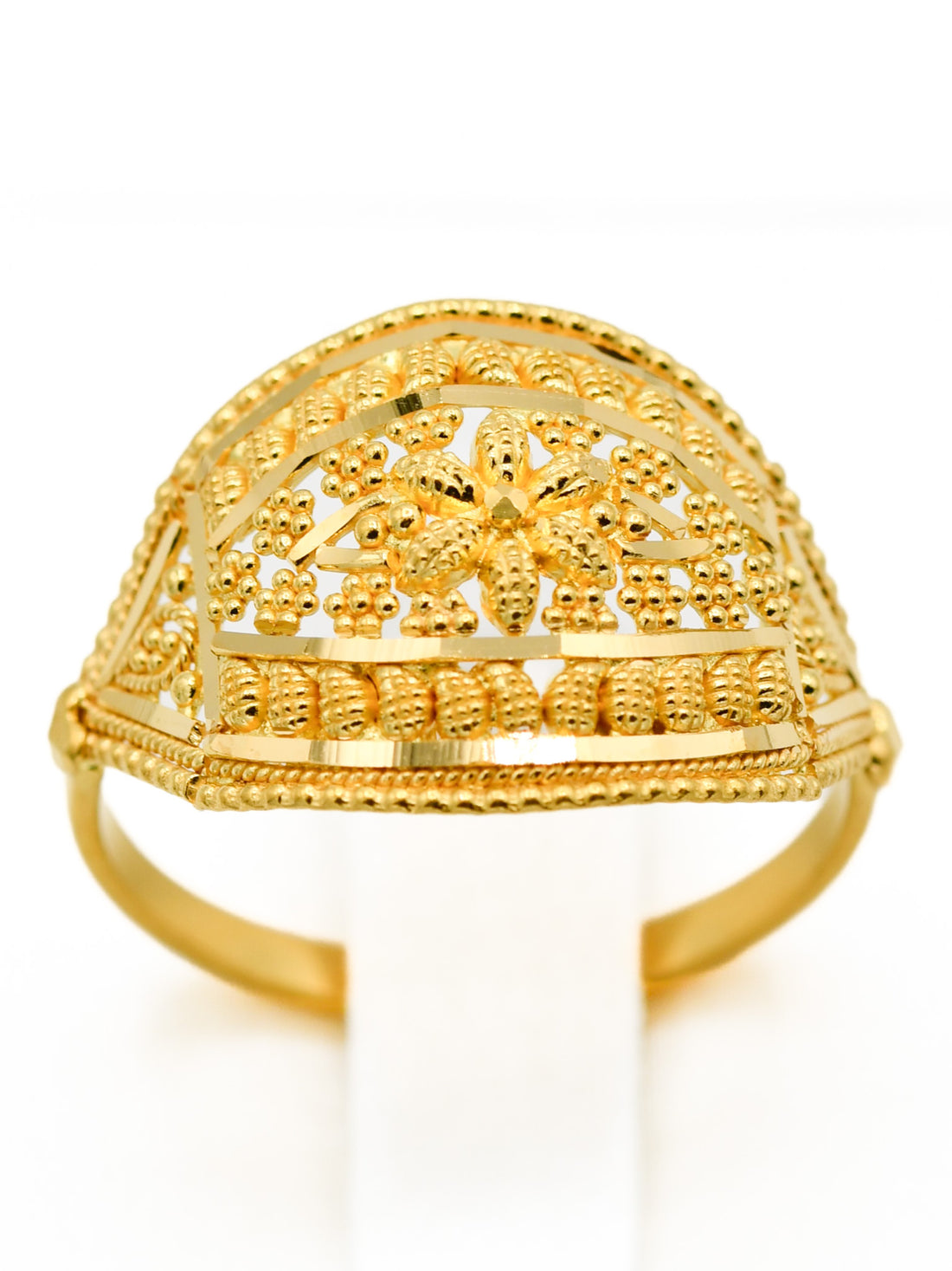 22ct Gold Filigree Ladies Ring - Roop Darshan