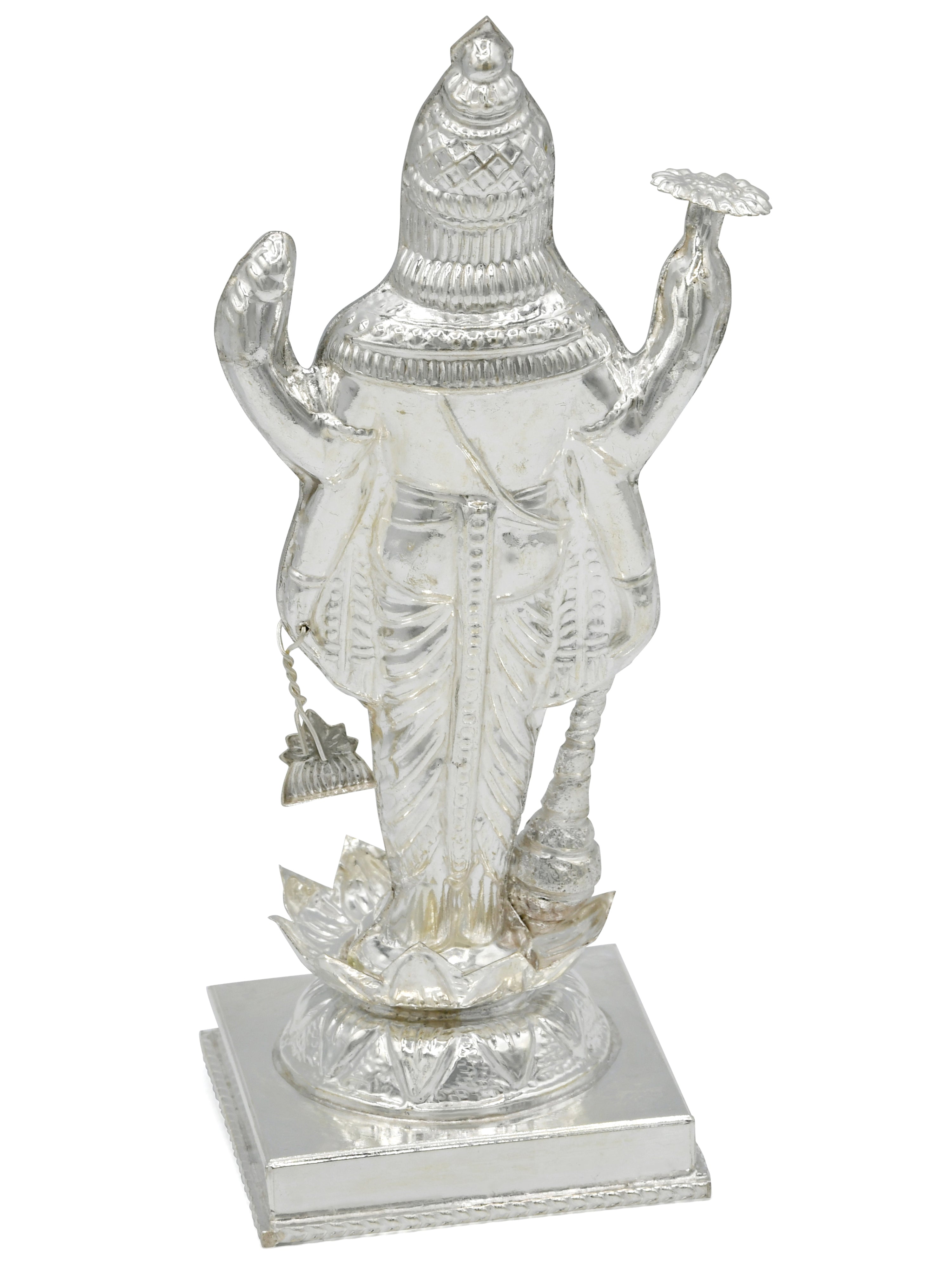 Silver Vishnu Bhagwan Murti - Roop Darshan