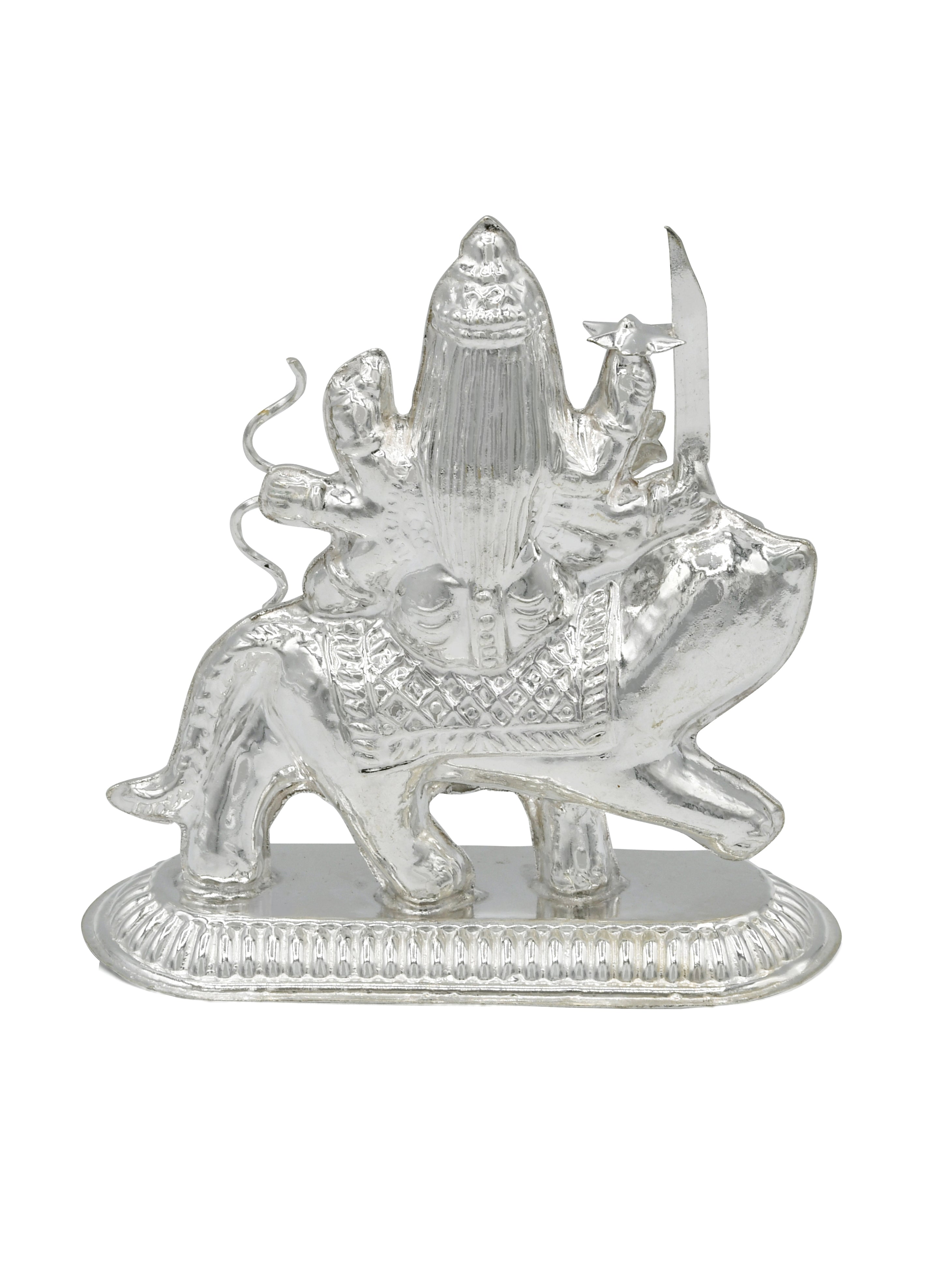 Silver Durga Murti - Roop Darshan