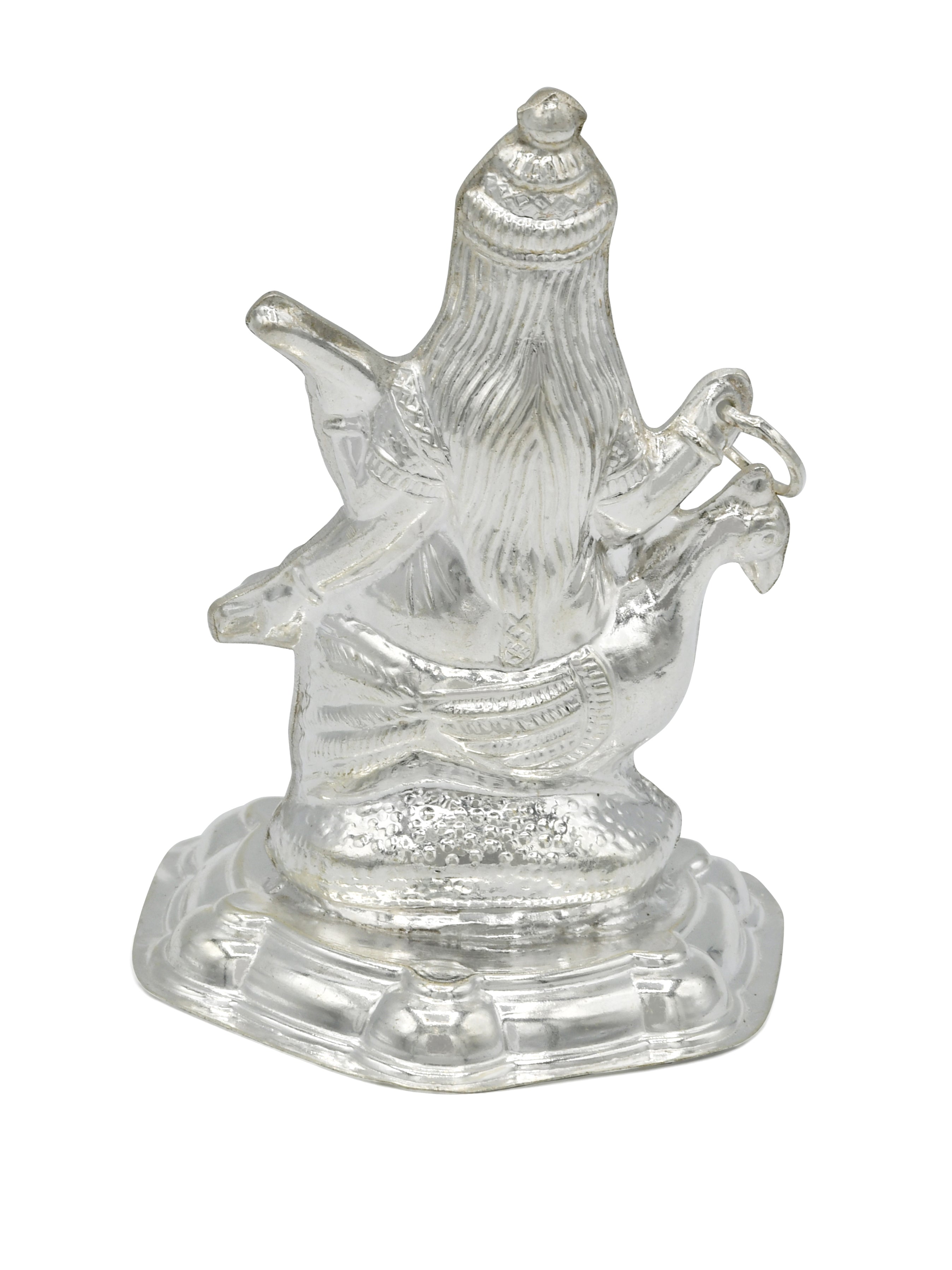 Silver Maa Saraswati Murti - Roop Darshan