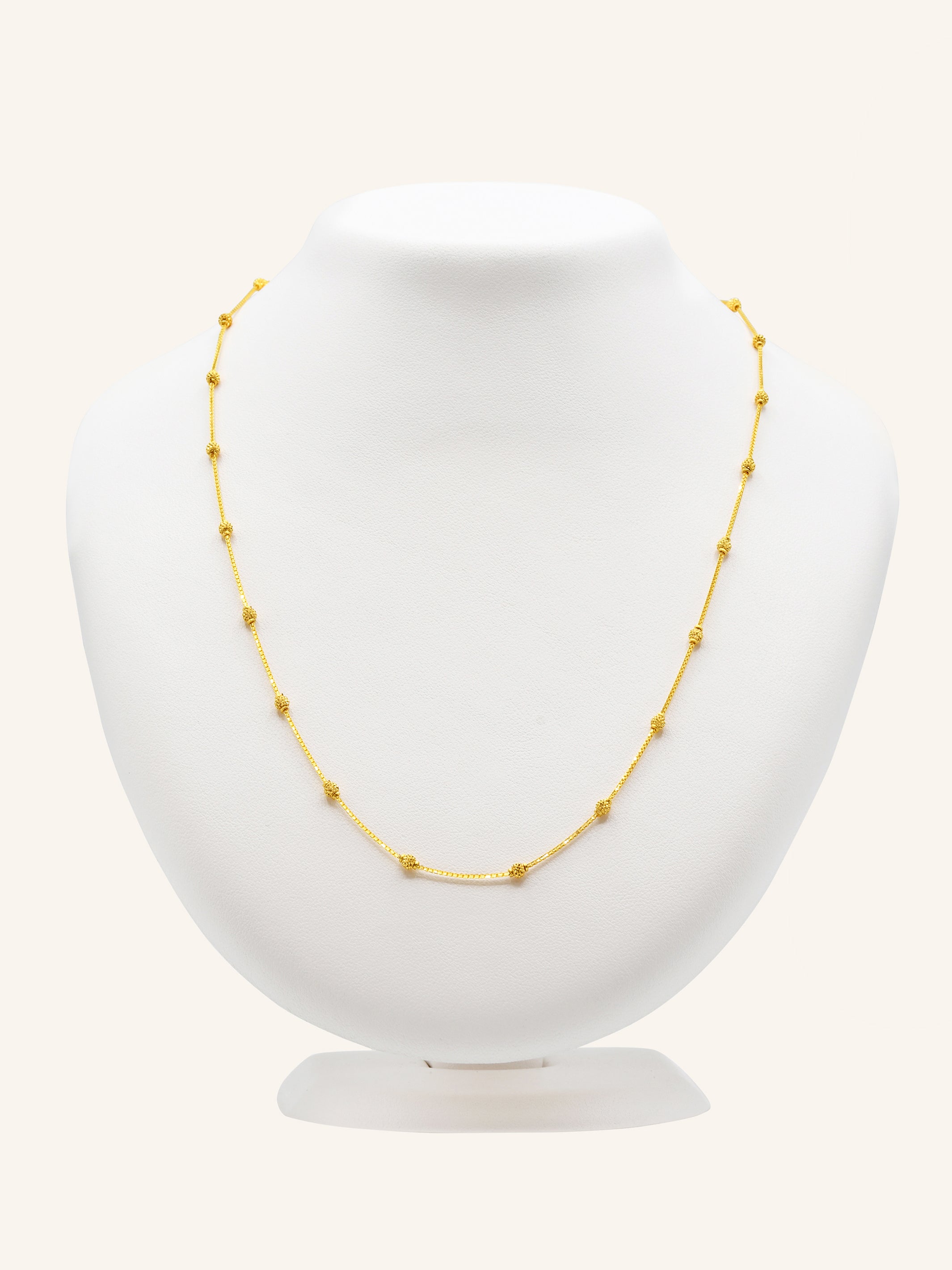 22ct Gold Ball Fancy Chain 6.14 GMS - Roop Darshan