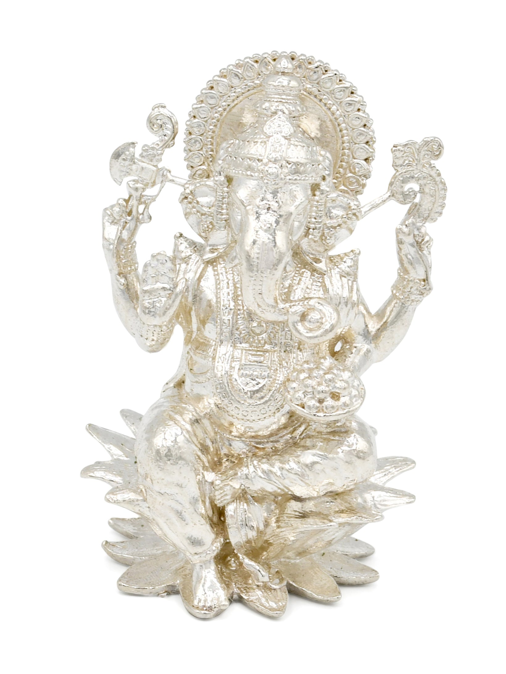 Silver Ganesh Murti - Roop Darshan
