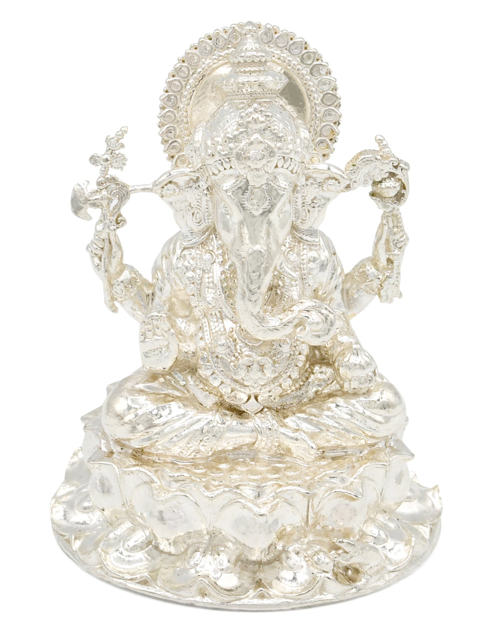 Silver Ganesh Murti - Roop Darshan