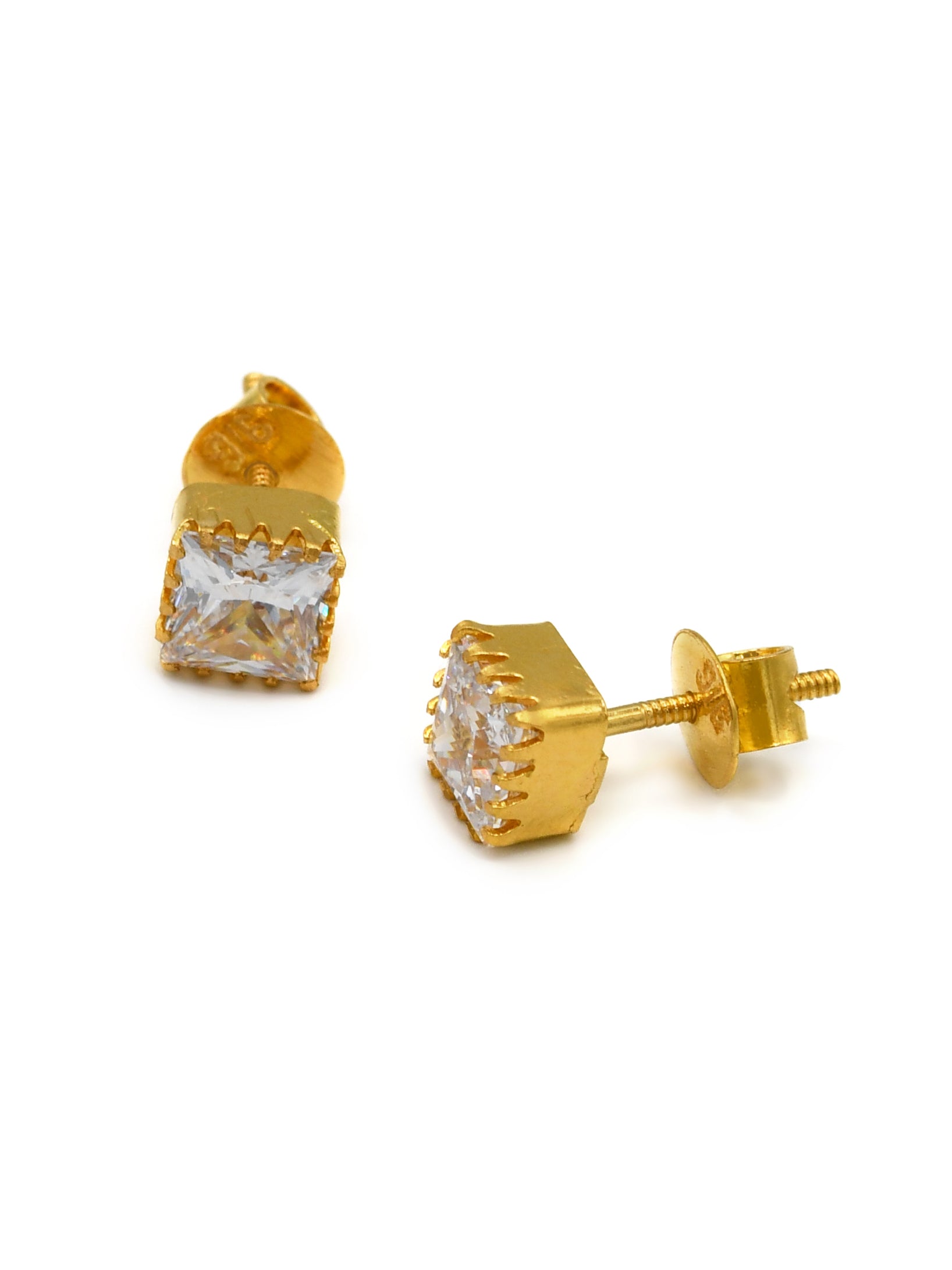 22ct Gold CZ Pendant Set