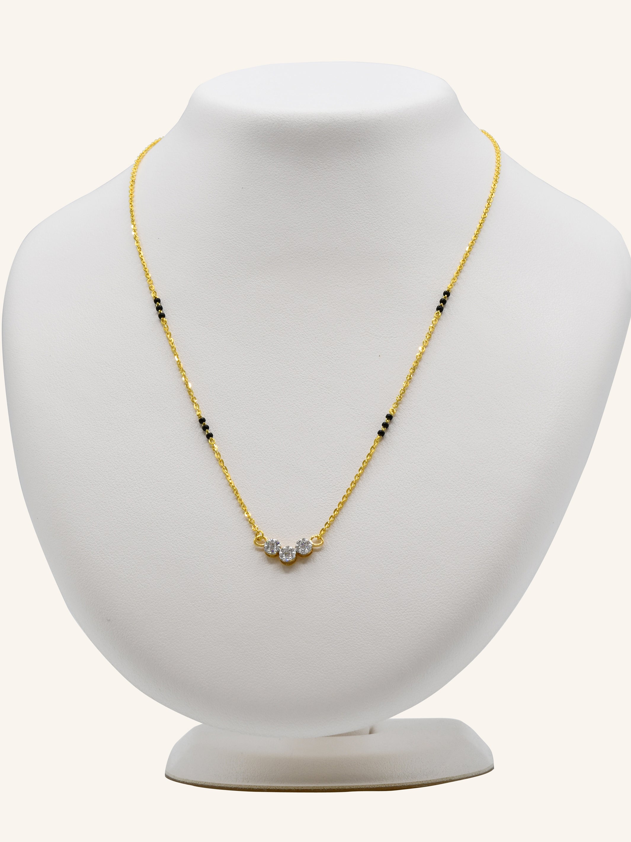 18ct Gold Diamond Mangal Sutra - Roop Darshan