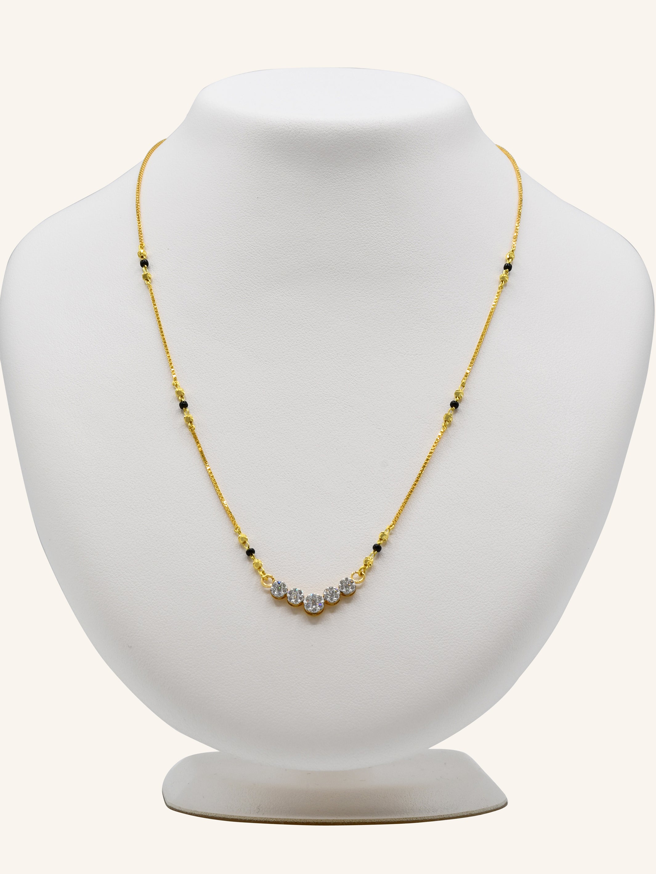 18ct Gold Diamond Mangal Sutra - Roop Darshan