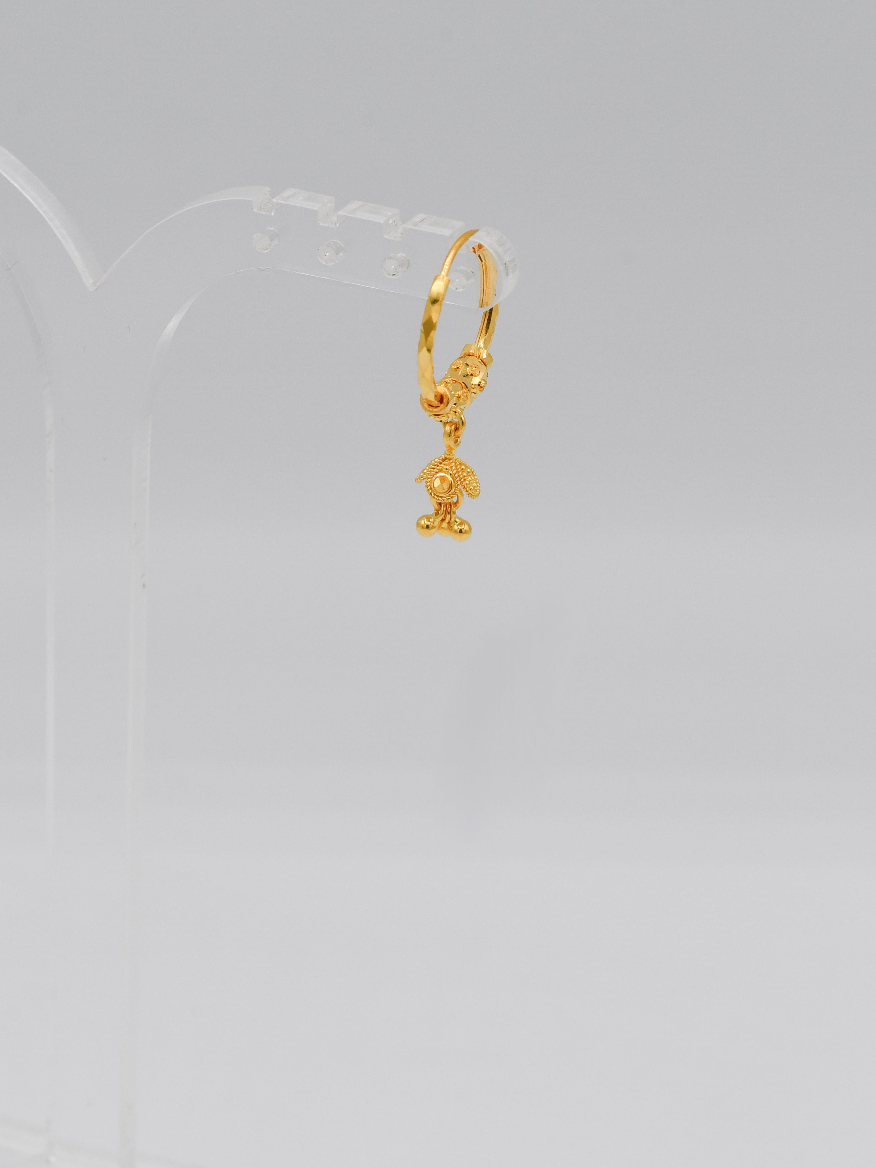 22ct Gold Ball Bali with Hanging