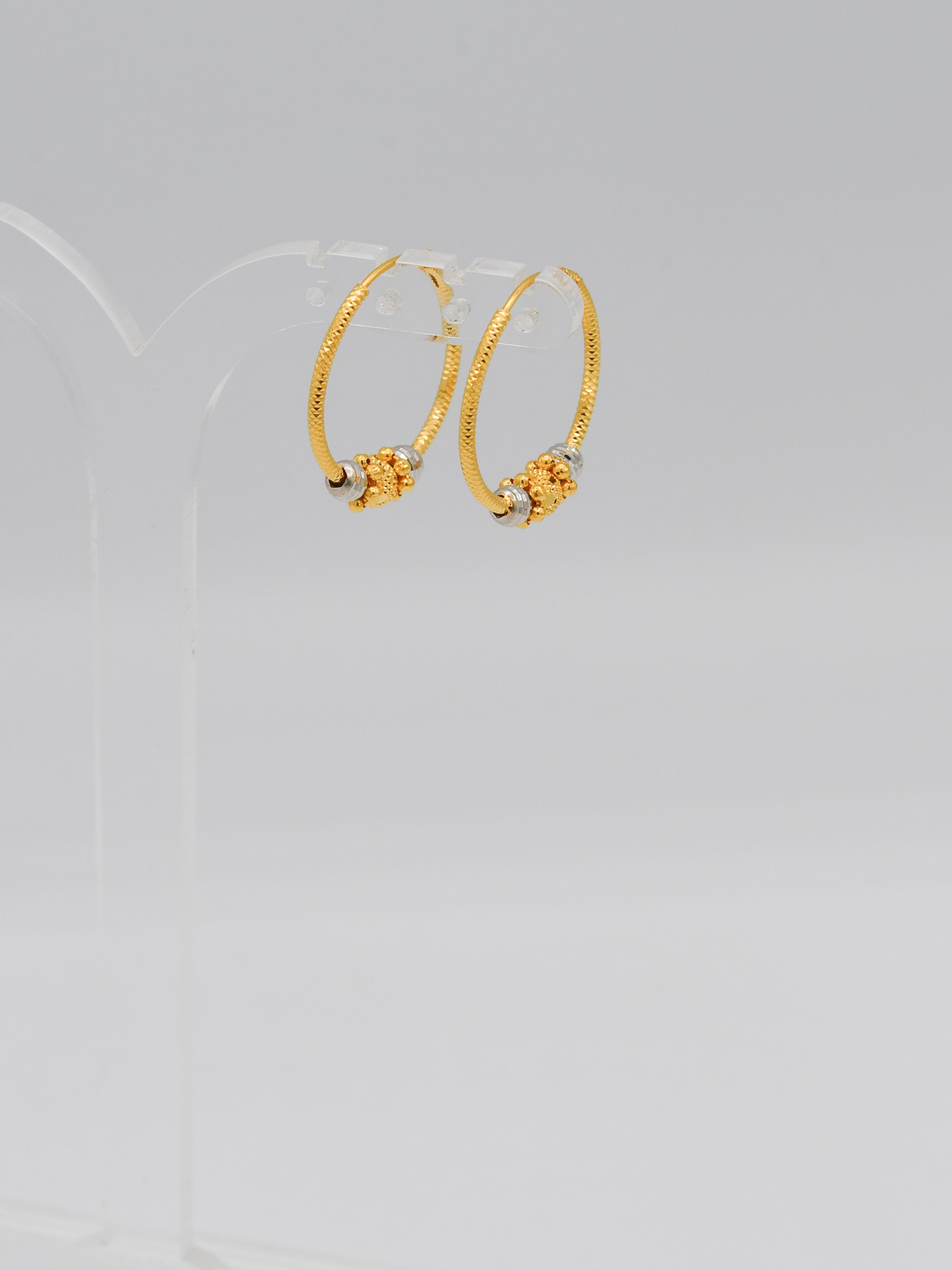 22ct Gold Two Tone Ball Bali