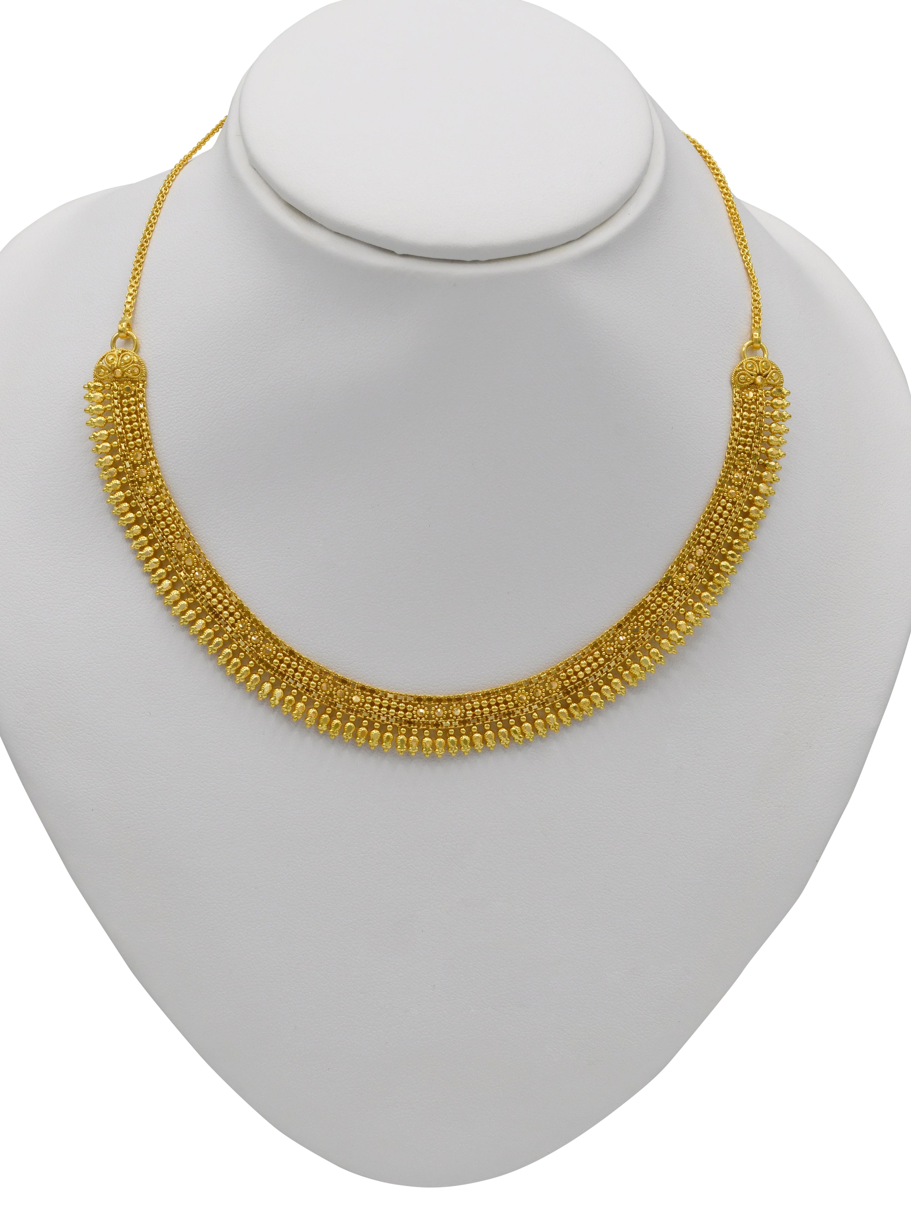 22ct Gold Necklace Set - Roop Darshan