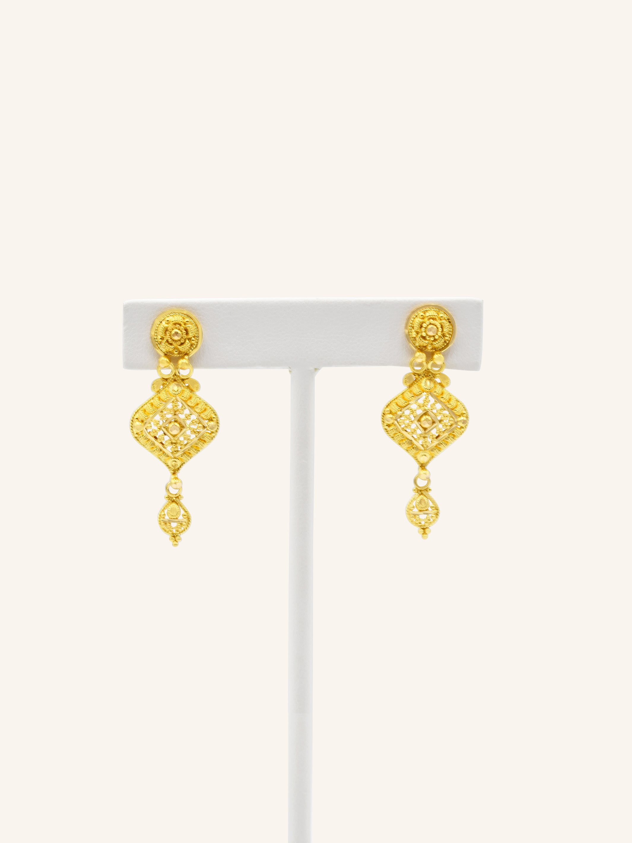 22ct Gold Necklace Set 38.85 GMS - Roop Darshan